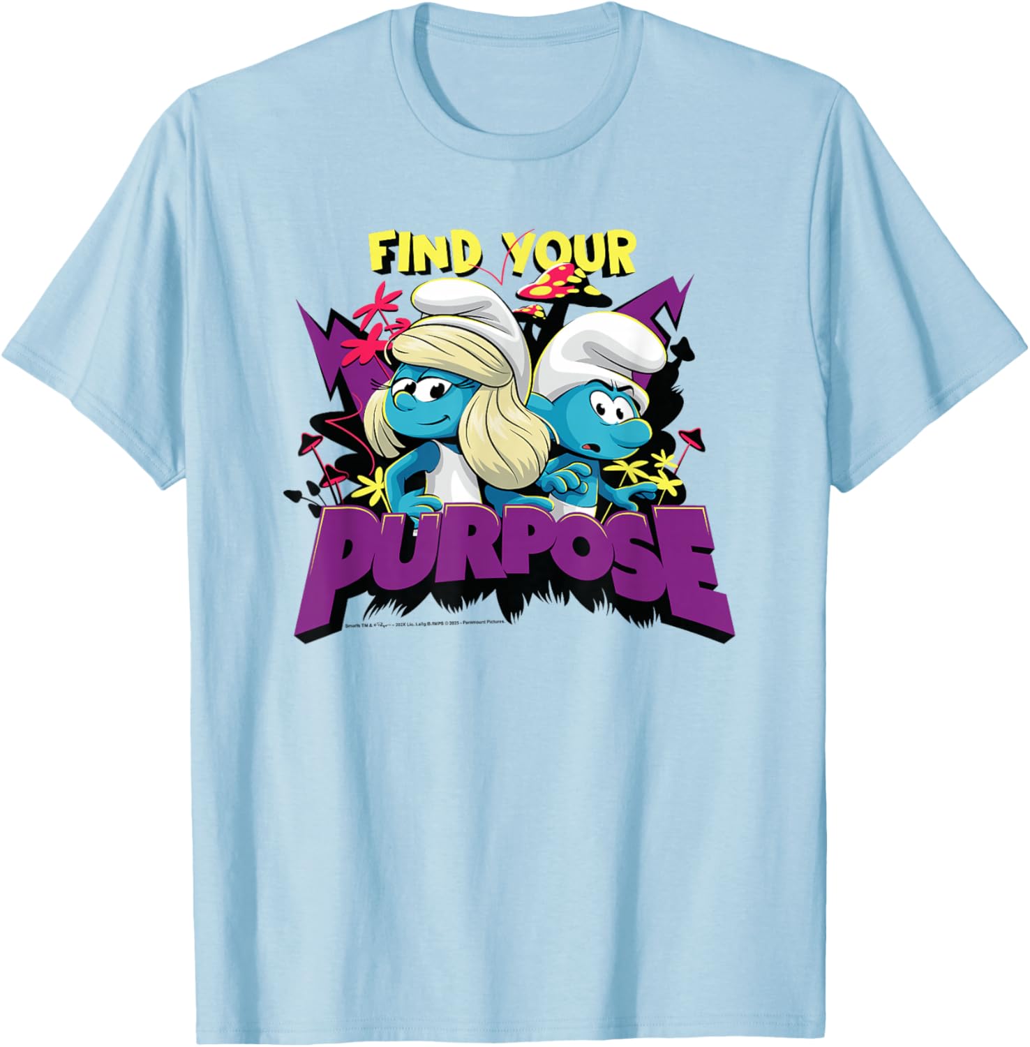 Smurfs Movie Find Your Purpose Nature Duo T-Shirt for Adventurers - 4