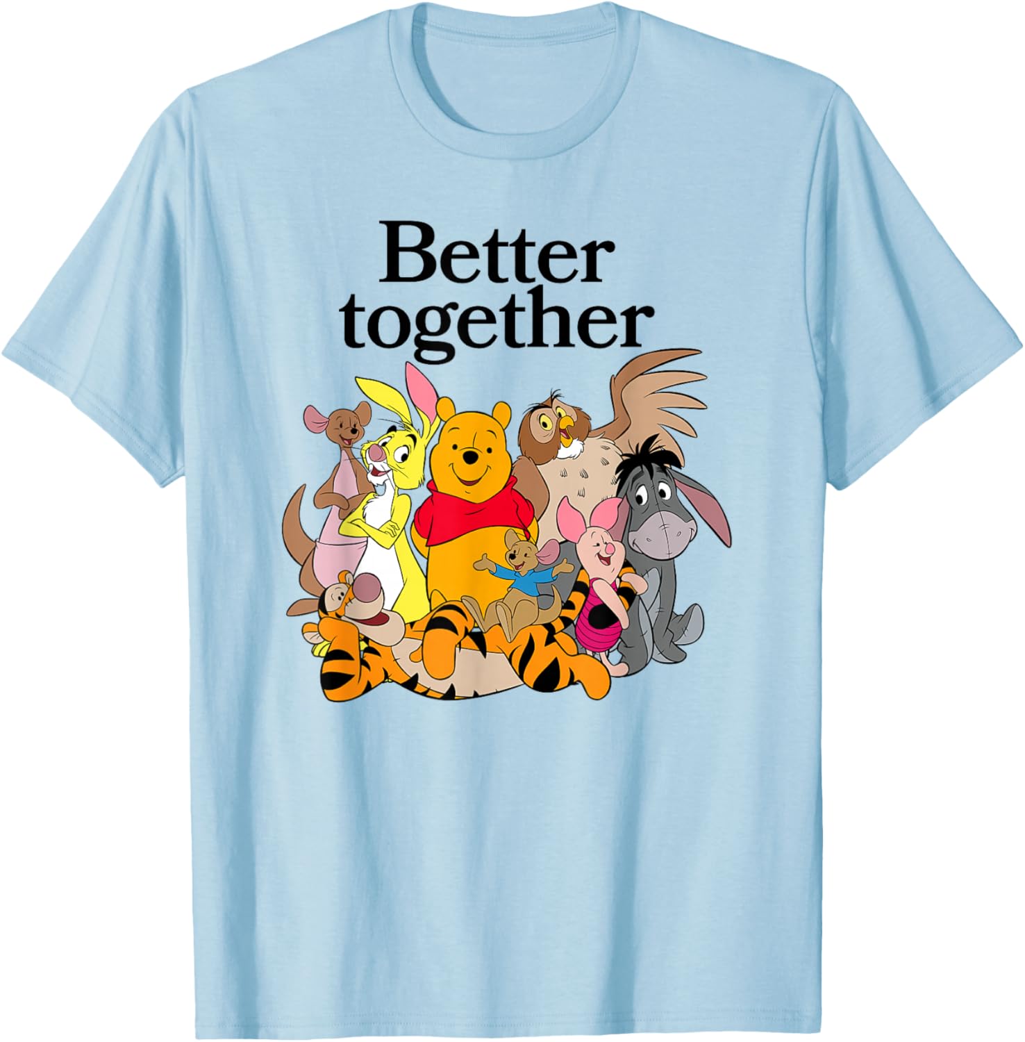 Winnie the Pooh Better Together Friends Group Shot T-Shirt for Fans - 12