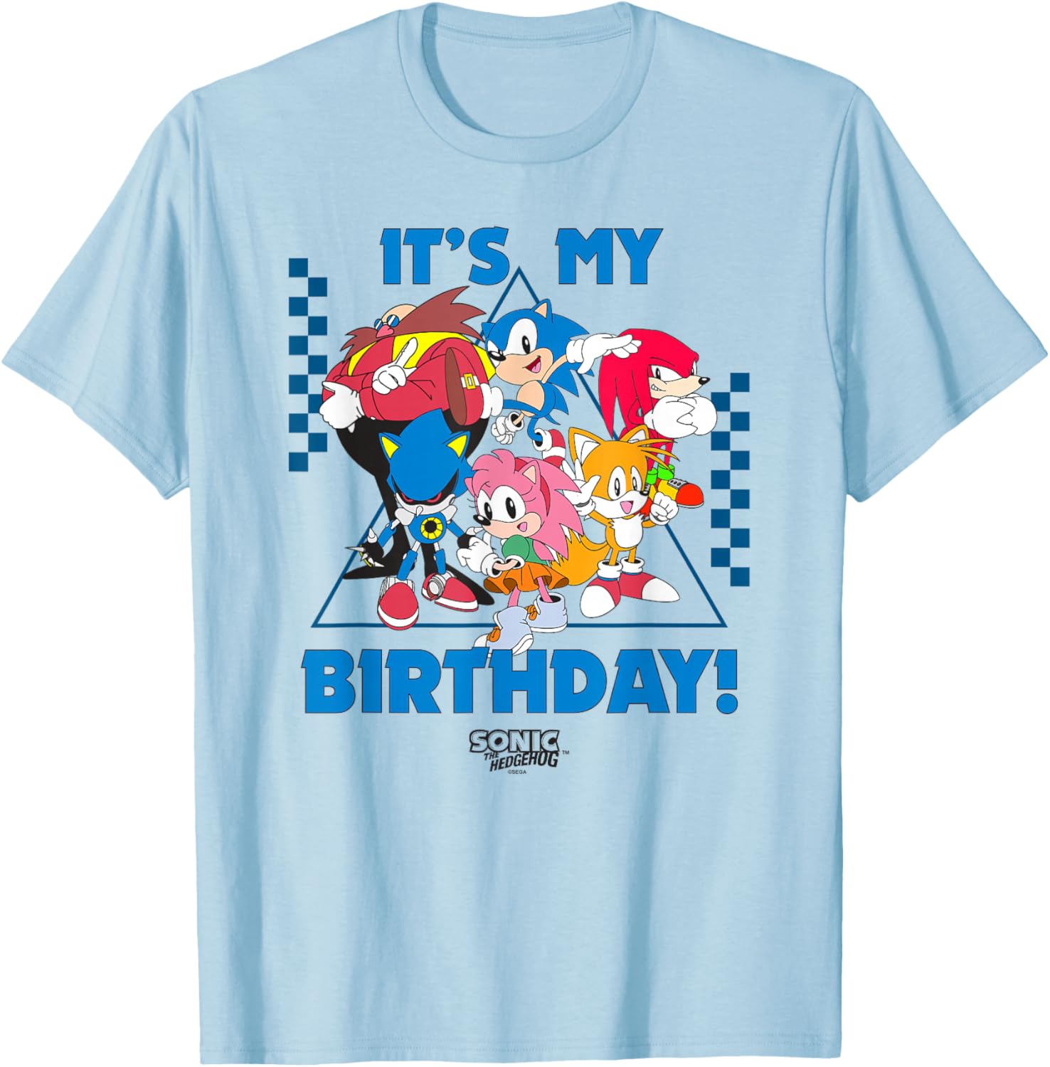 Sonic The Hedgehog It's My B-Day Group Shot T-Shirt for Kids and Adults - 2