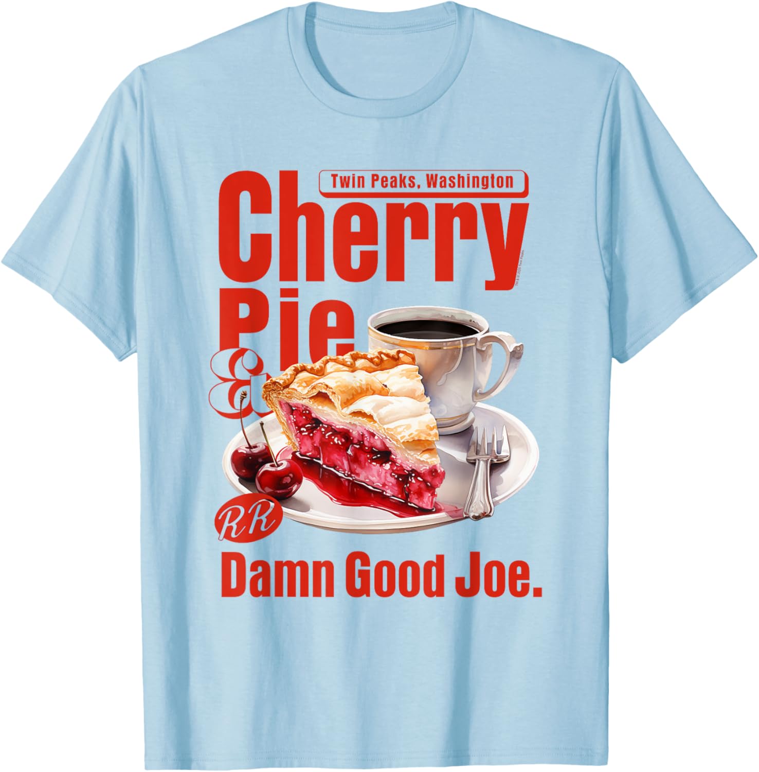 Twin Peaks Cherry Pie and Joe's Diner T-Shirt – Iconic TV Show Apparel - 8