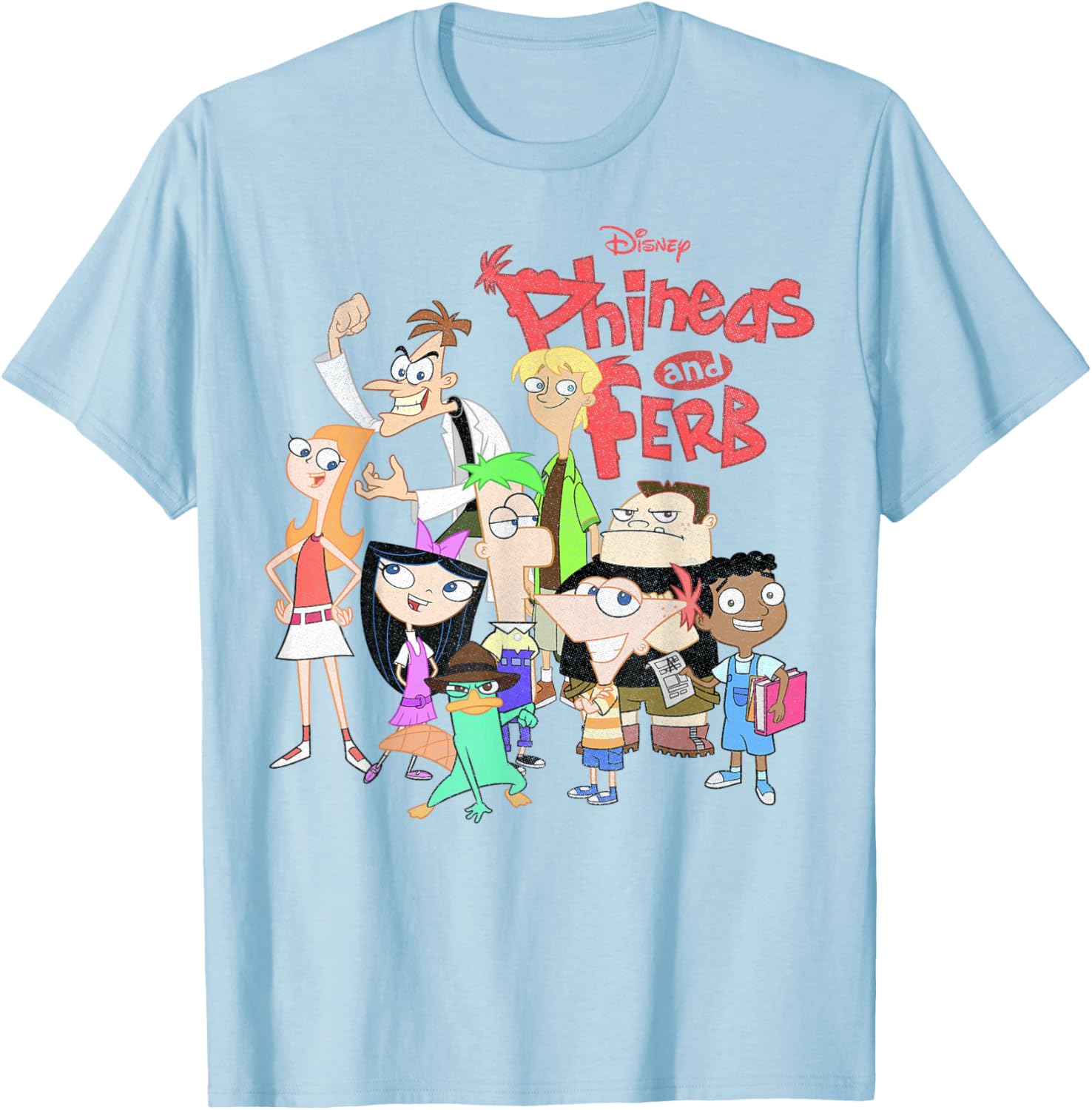 Phineas And Ferb Group Logo T-Shirt for Fun Disney Fans - 12