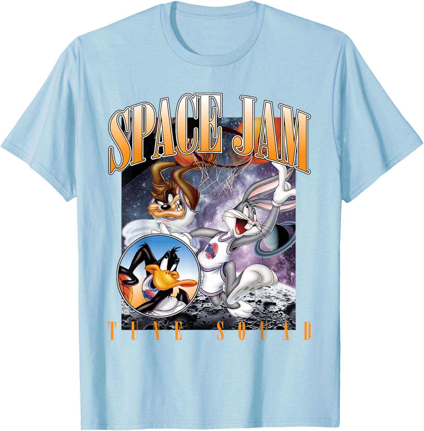 Vintage Space Jam Tune Squad T-Shirt for Fans of Classic Basketball Style - 11