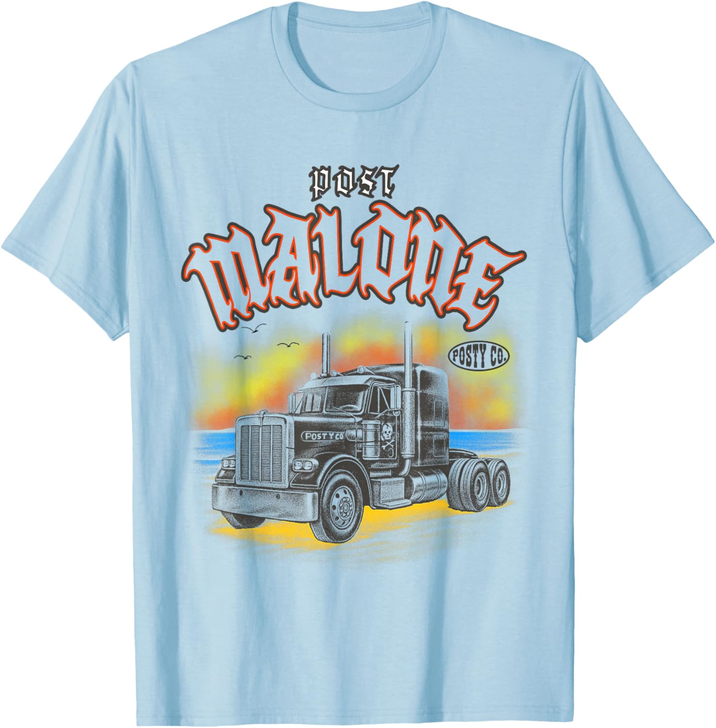 Official Post Malone Truck T-Shirt Stylish Music Merch for Fans - 2