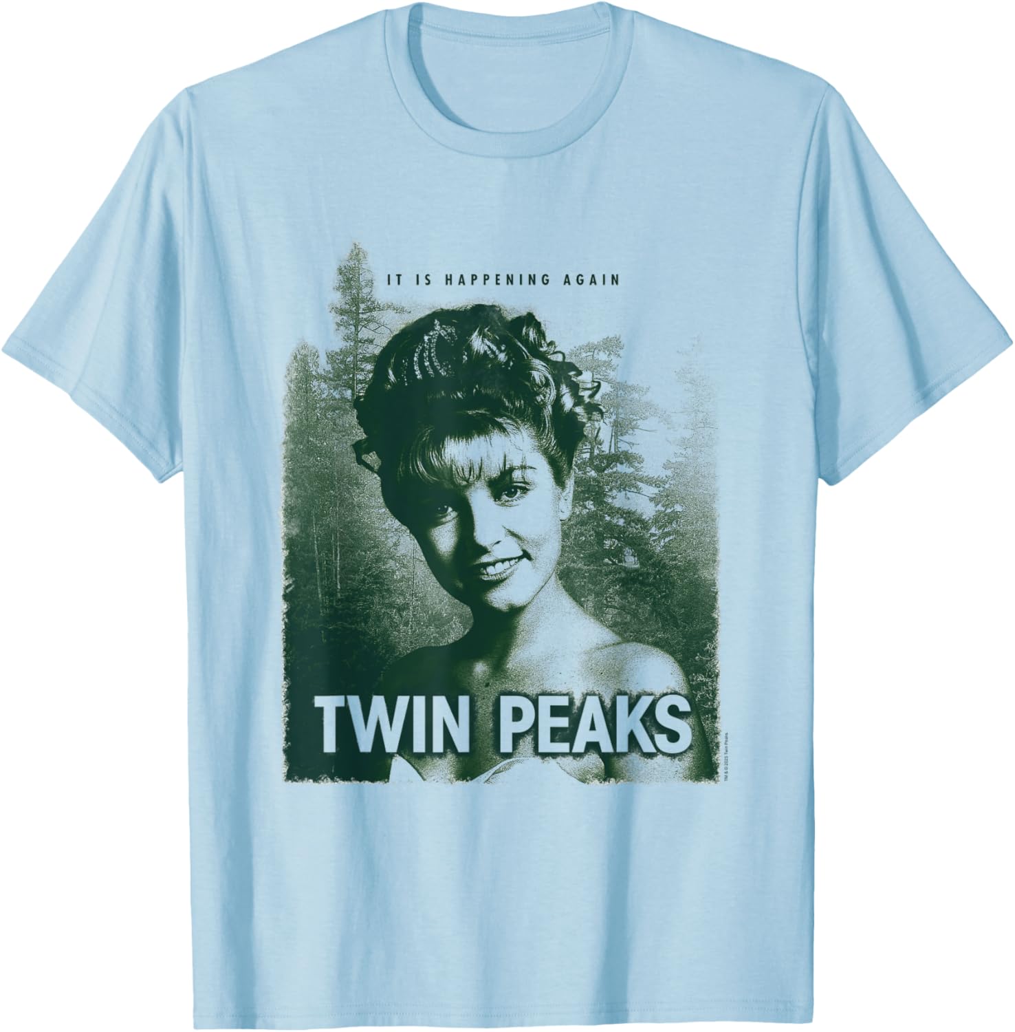 Twin Peaks Laura Palmer It's Happening Again Tee - Classic Fan Apparel - 4