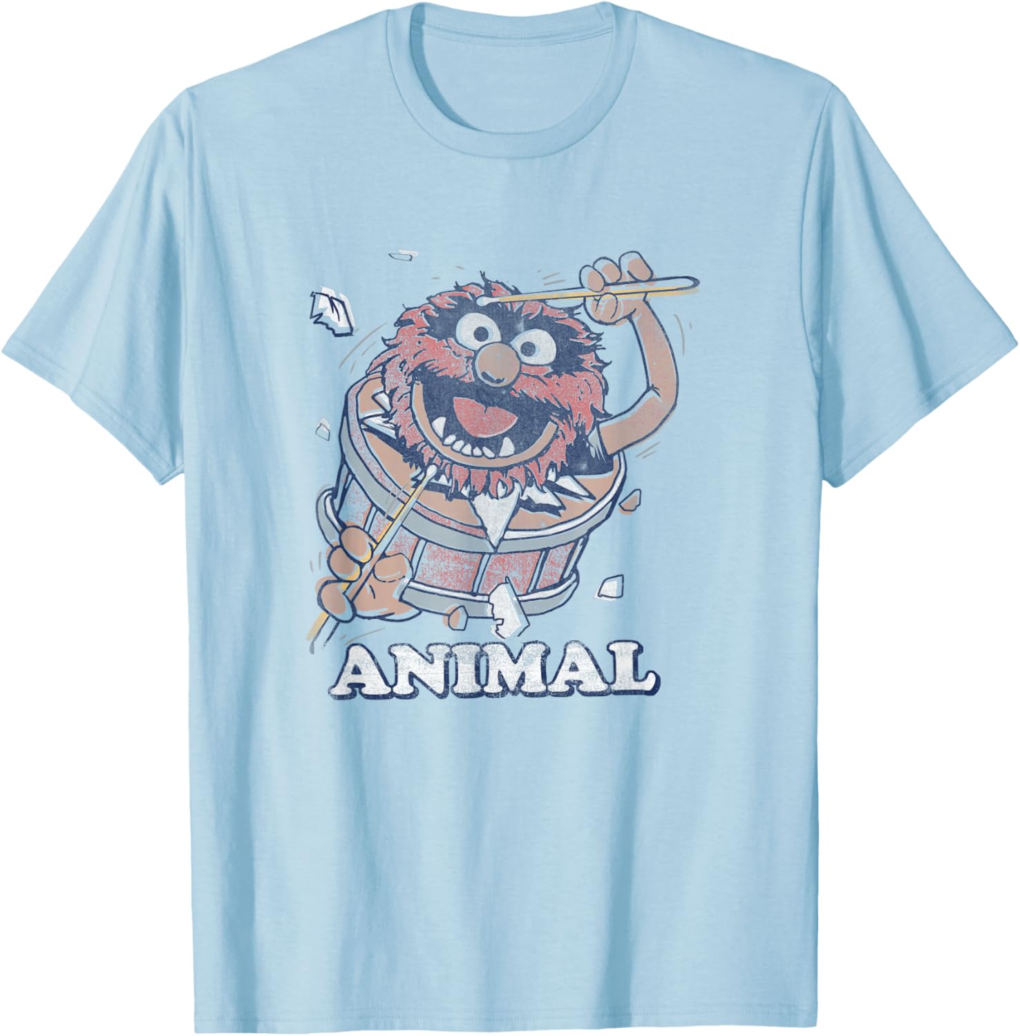 Vintage Disney Muppets Animal Drummer T-Shirt for Fans and Collectors - 8