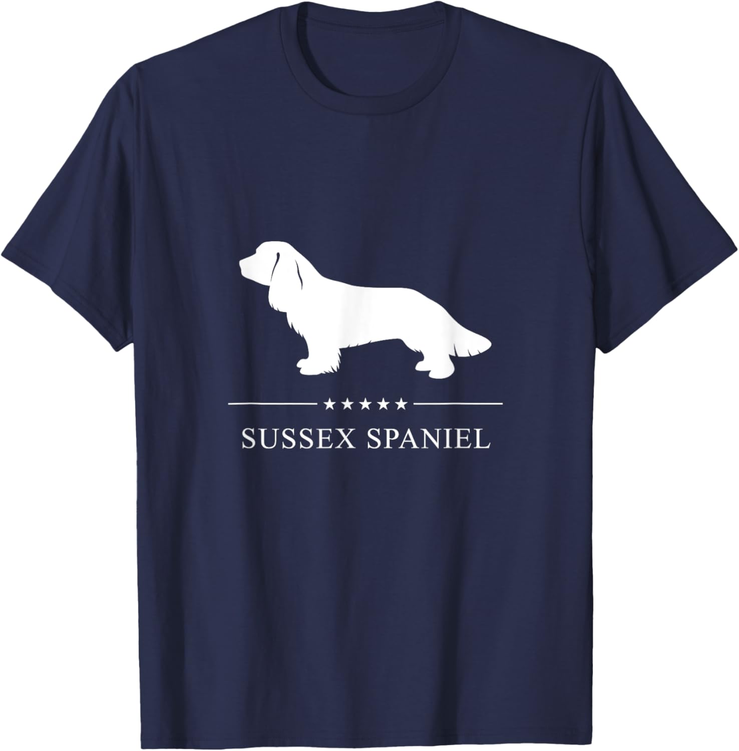 Stylish Sussex Spaniel Silhouette T-Shirt for Dog Lovers - Unisex Design - 8