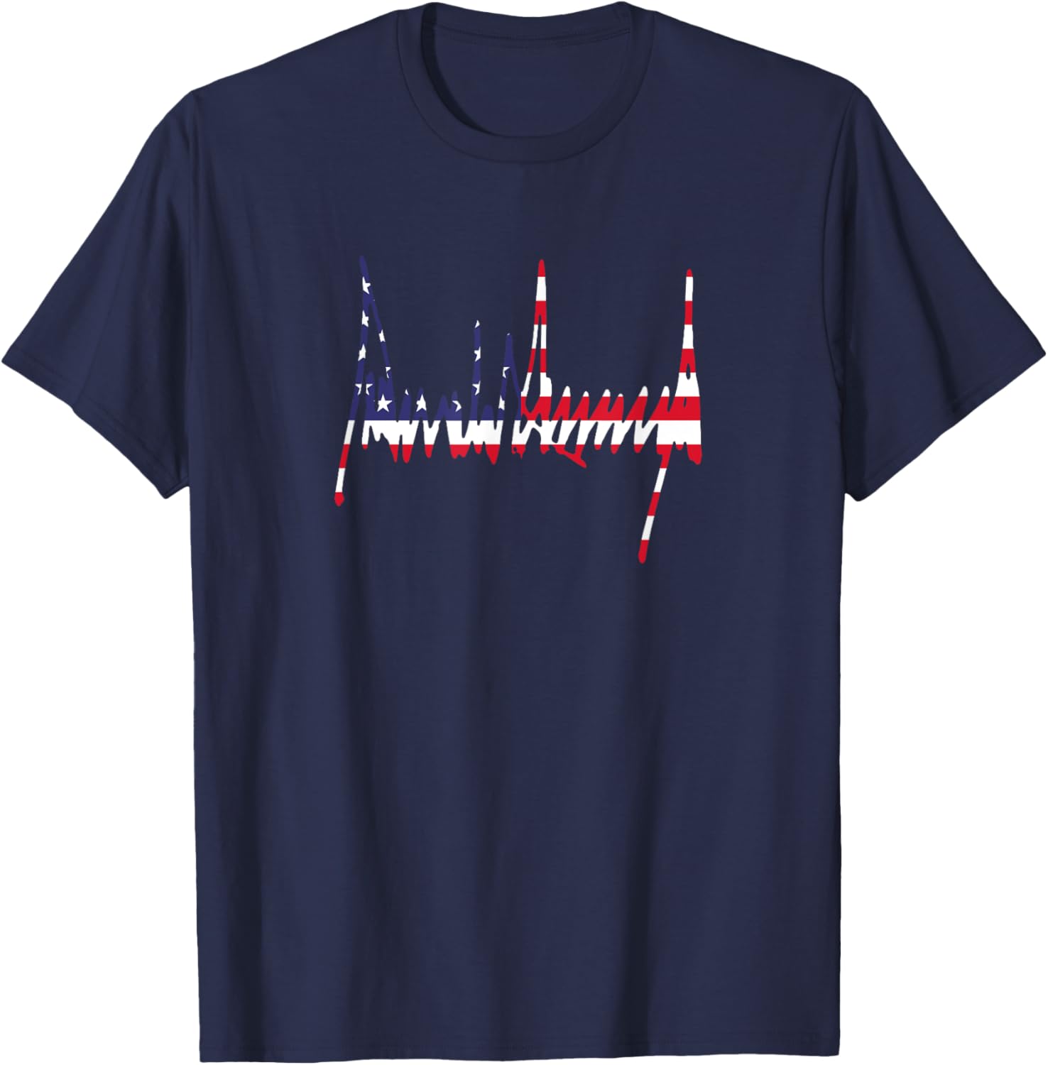 Signature US Flag Number 47 Jersey T-Shirt for 4th of July Celebration - 5