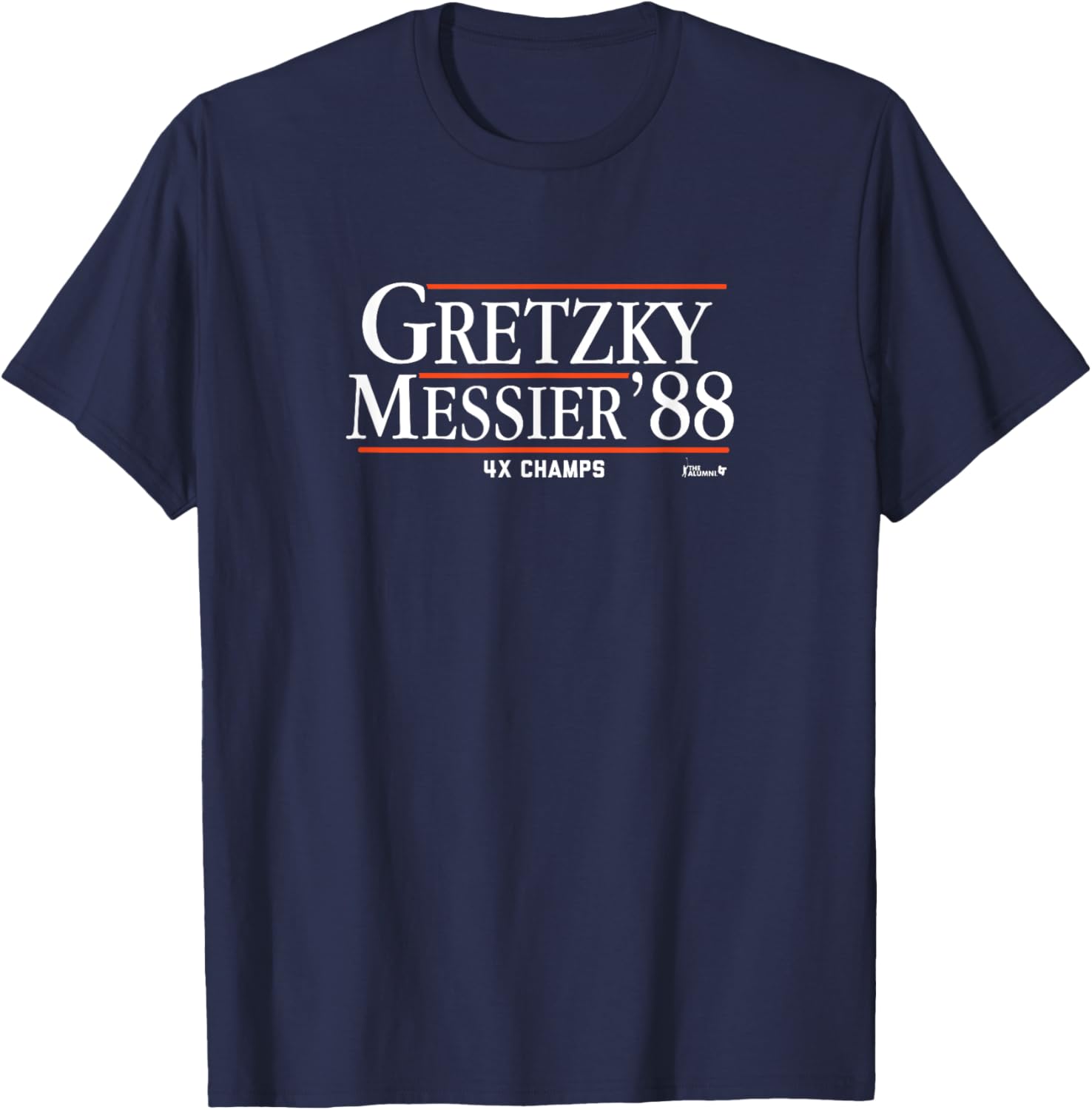 Wayne Gretzky Mark Messier Vintage Edmonton Hockey T-Shirt for Fans - 2