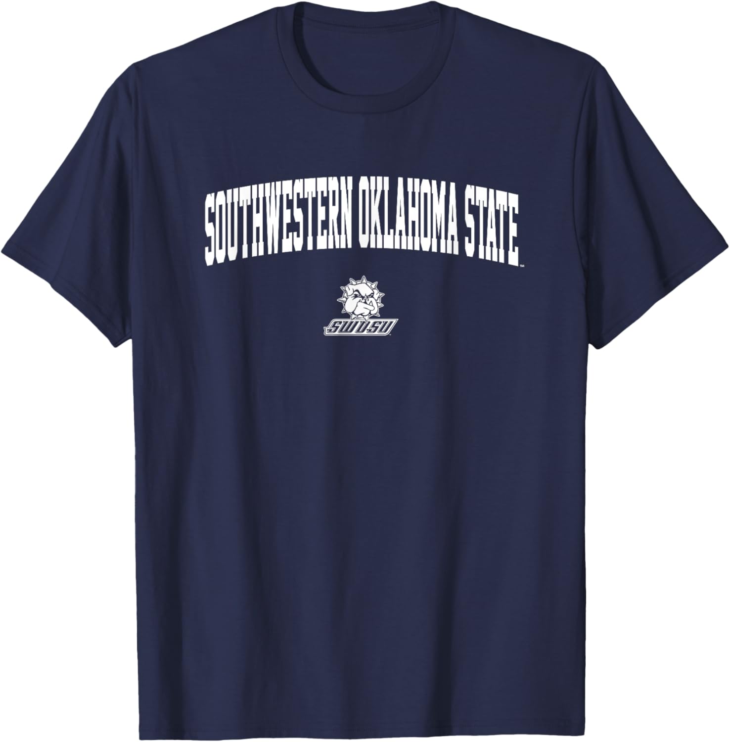 Southwestern Oklahoma State Bulldogs Arch Logo T-Shirt for Sports Fans - 1