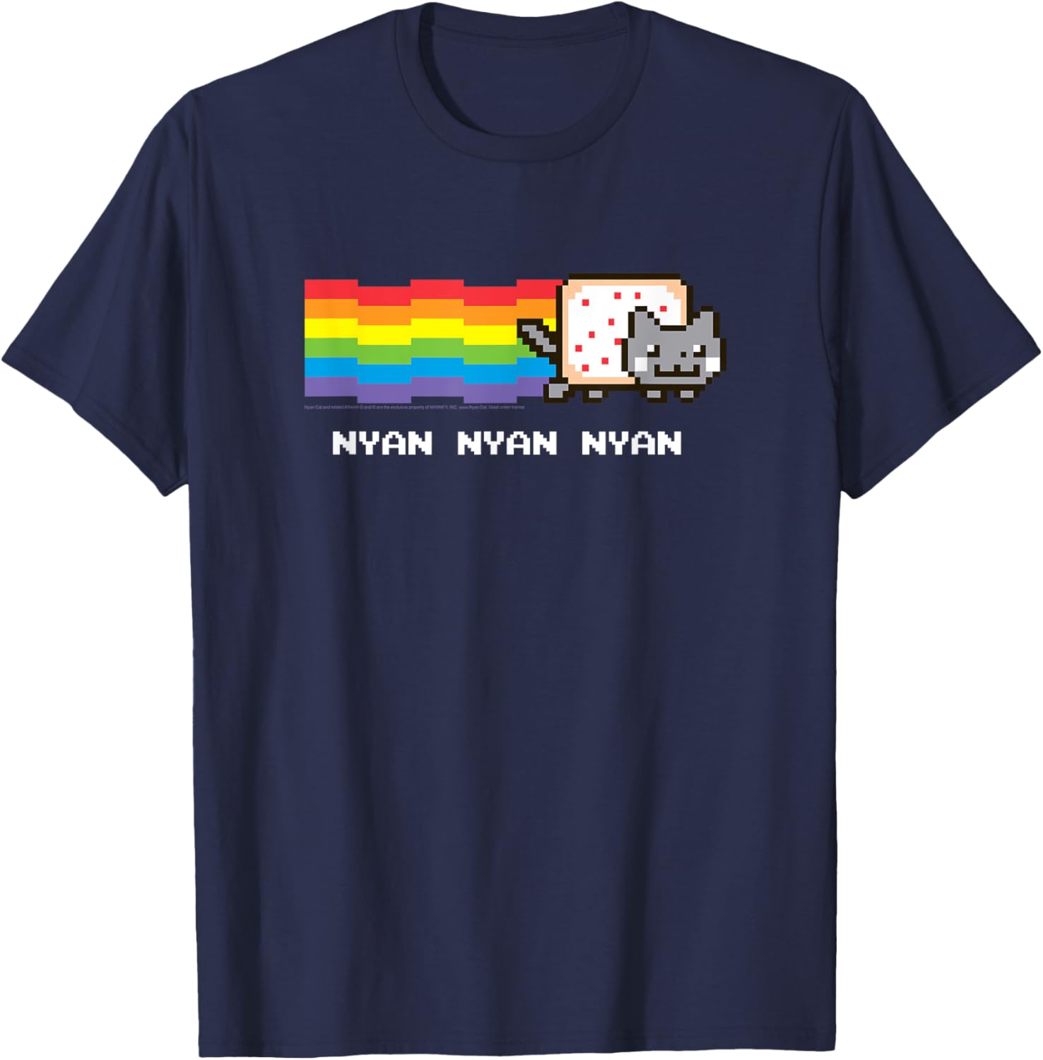 Nyan Cat Rainbow Meme T-Shirt for Fun Internet Lovers - 3