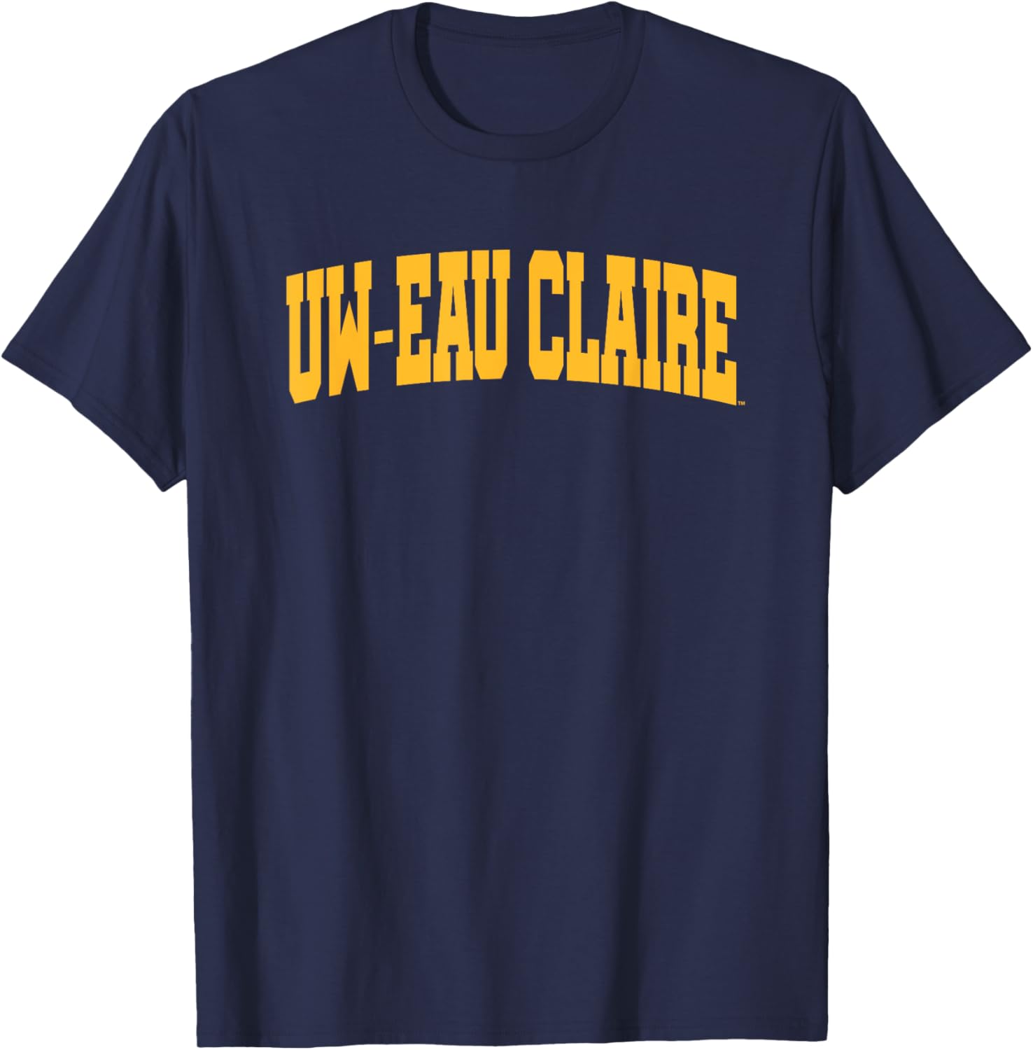 University of Wisconsin-Eau Claire Blugolds Arch T-Shirt for Sports Fans - 1