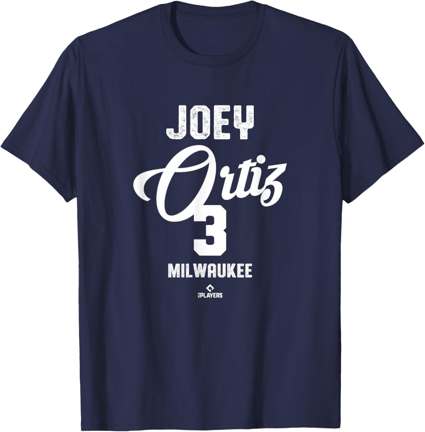 Vintage Joey Ortiz Milwaukee Baseball T-Shirt MLBPA Apparel for Fans - 3