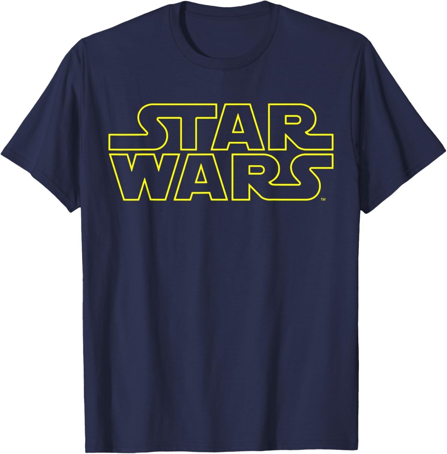 Star Wars Simple Title Logo T-Shirt for Fans | Disney+ Apparel - 5
