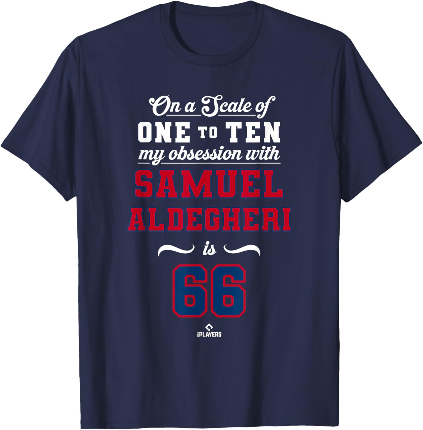 Obsession Sam Aldegheri 66 MLBPA T-Shirt for Stylish Sports Fans - 2