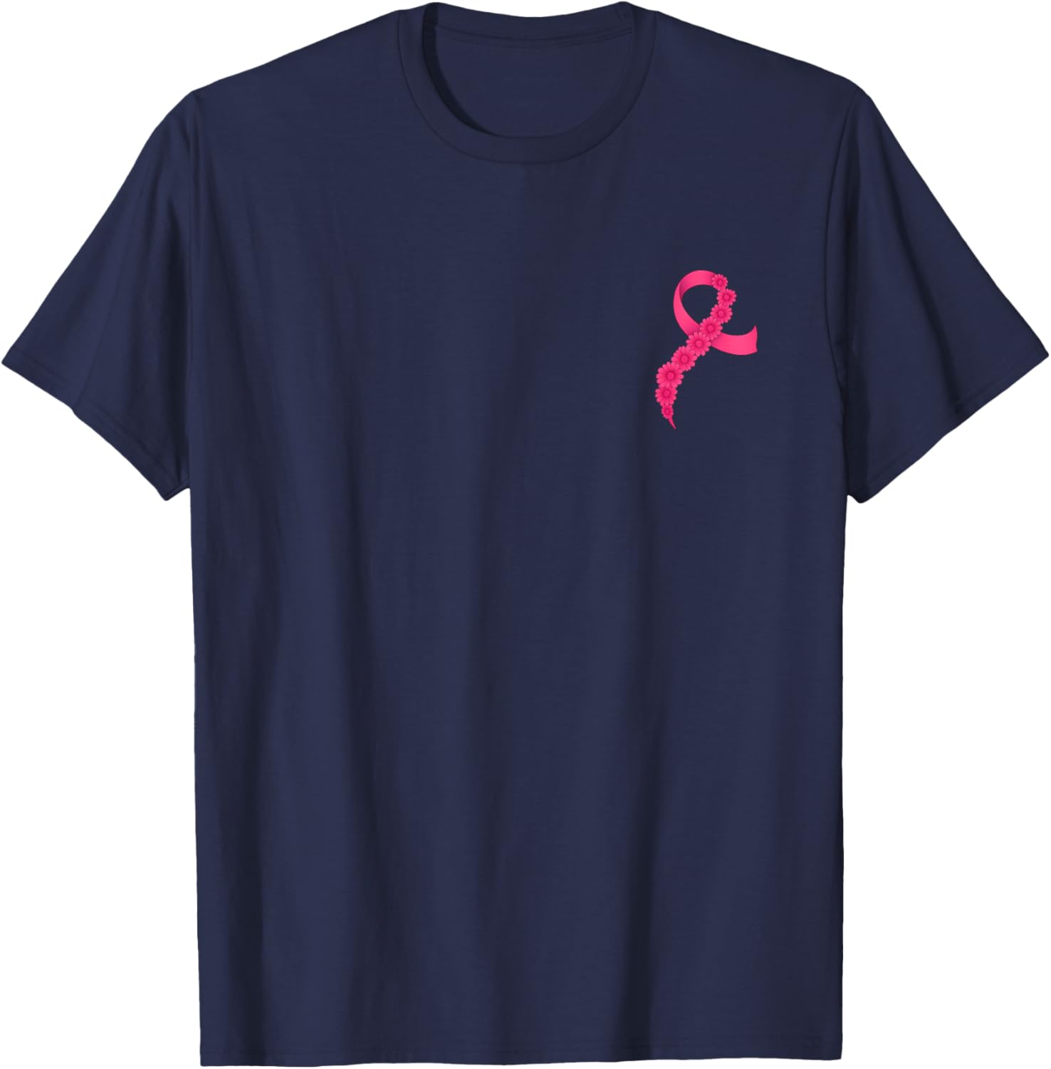 Support Breast Cancer Awareness with Pink Ribbon T-Shirt for Men and Women - 2