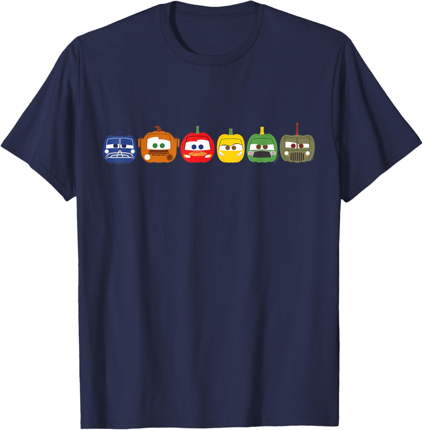 Disney Pixar Cars Halloween Pumpkin T-Shirt for Kids and Adults - 1