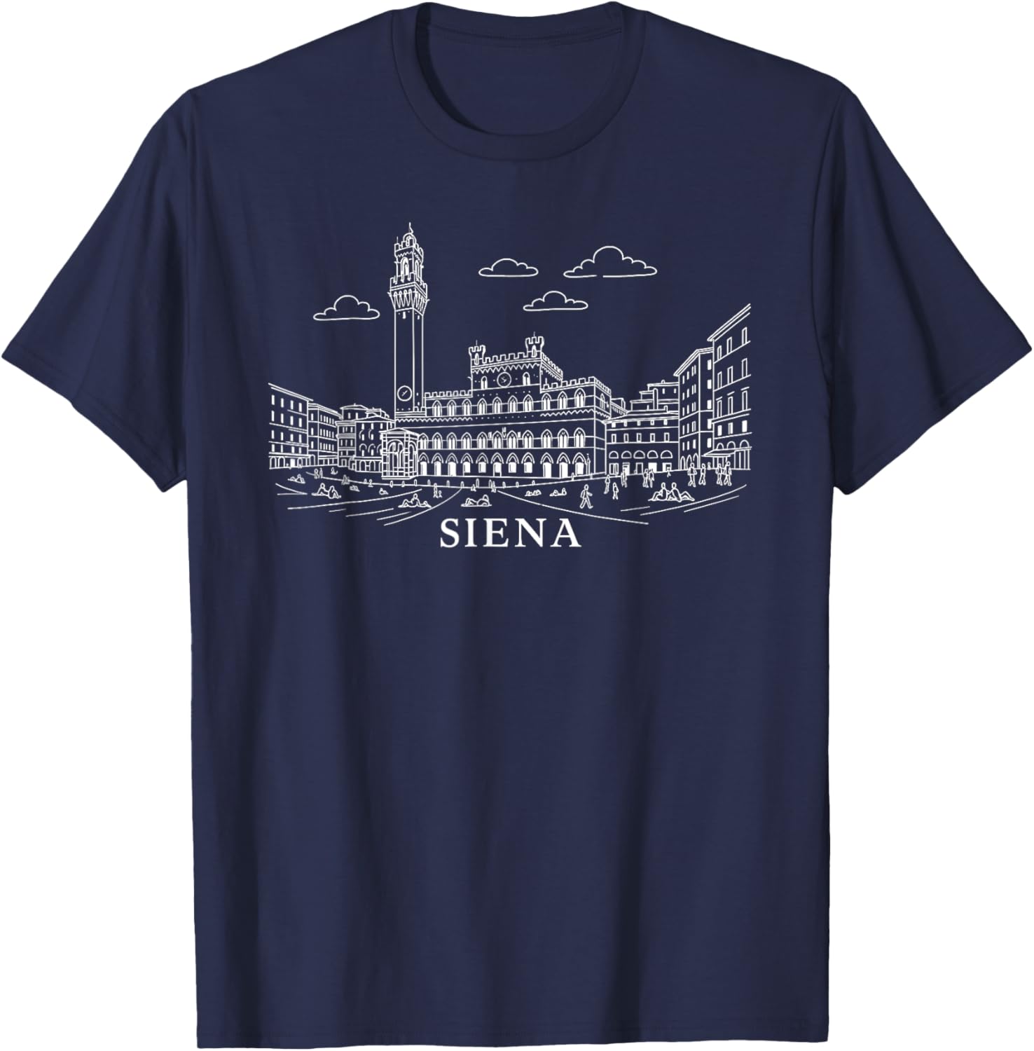 Siena Italy Landmark Graphic Tee - Stylish Travel Souvenir T-Shirt - 1