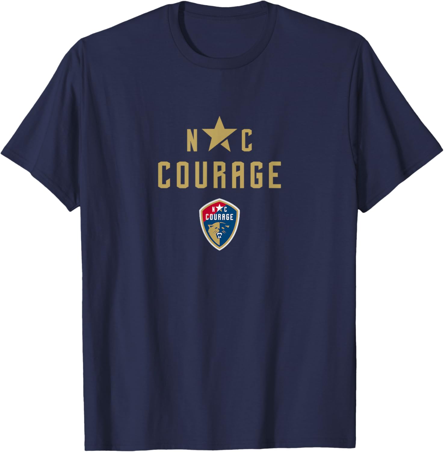 Officially Licensed North Carolina Courage FC T-Shirt for Fans - 1