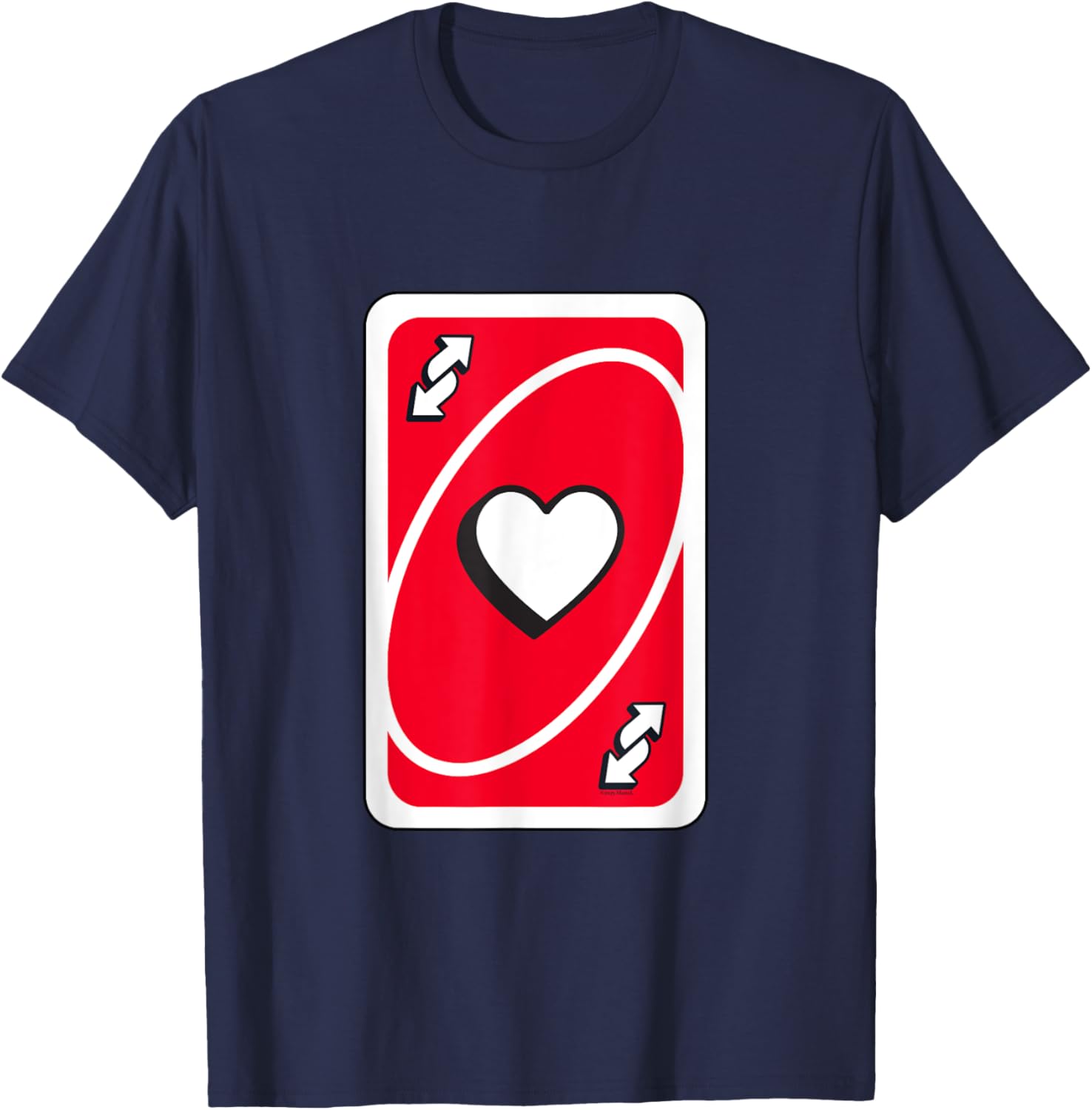 UNO Valentine's Day Red Reverse Card T-Shirt for Fun Celebrations - 8