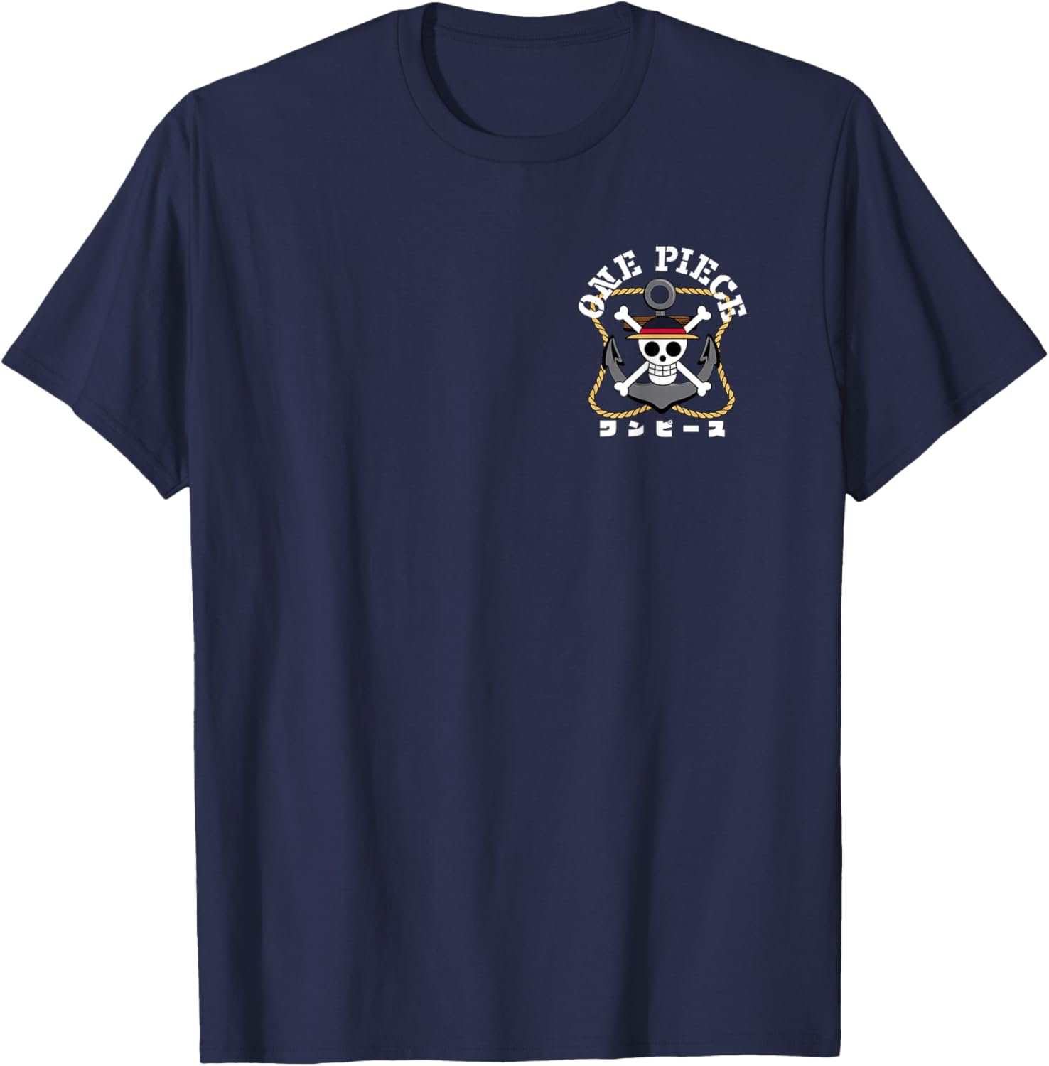 One Piece Anime Crew Anchor Logo T-Shirt for Fans and Collectors - 2