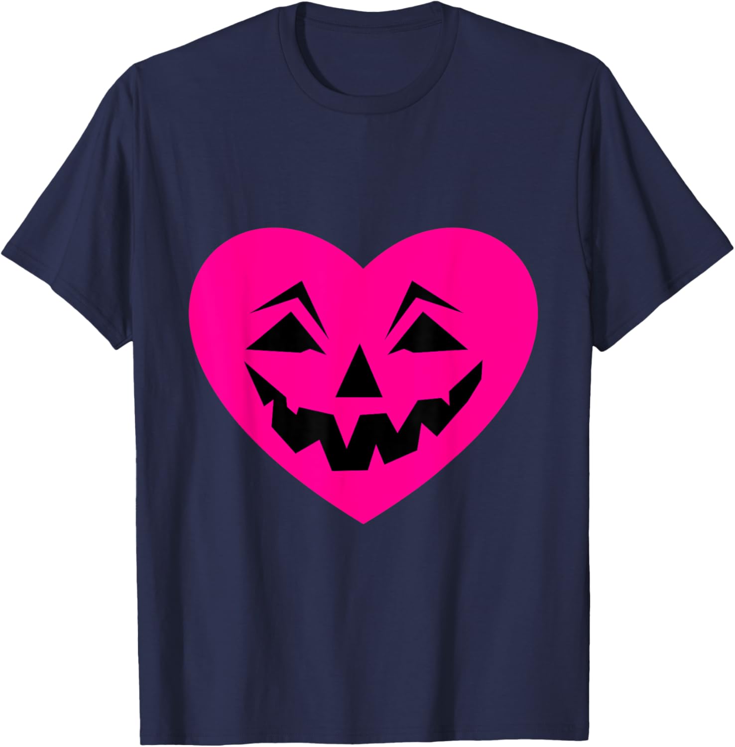 Pink Halloween Heart Goth T-Shirt for Creepy Ominous Valentine Style - 15