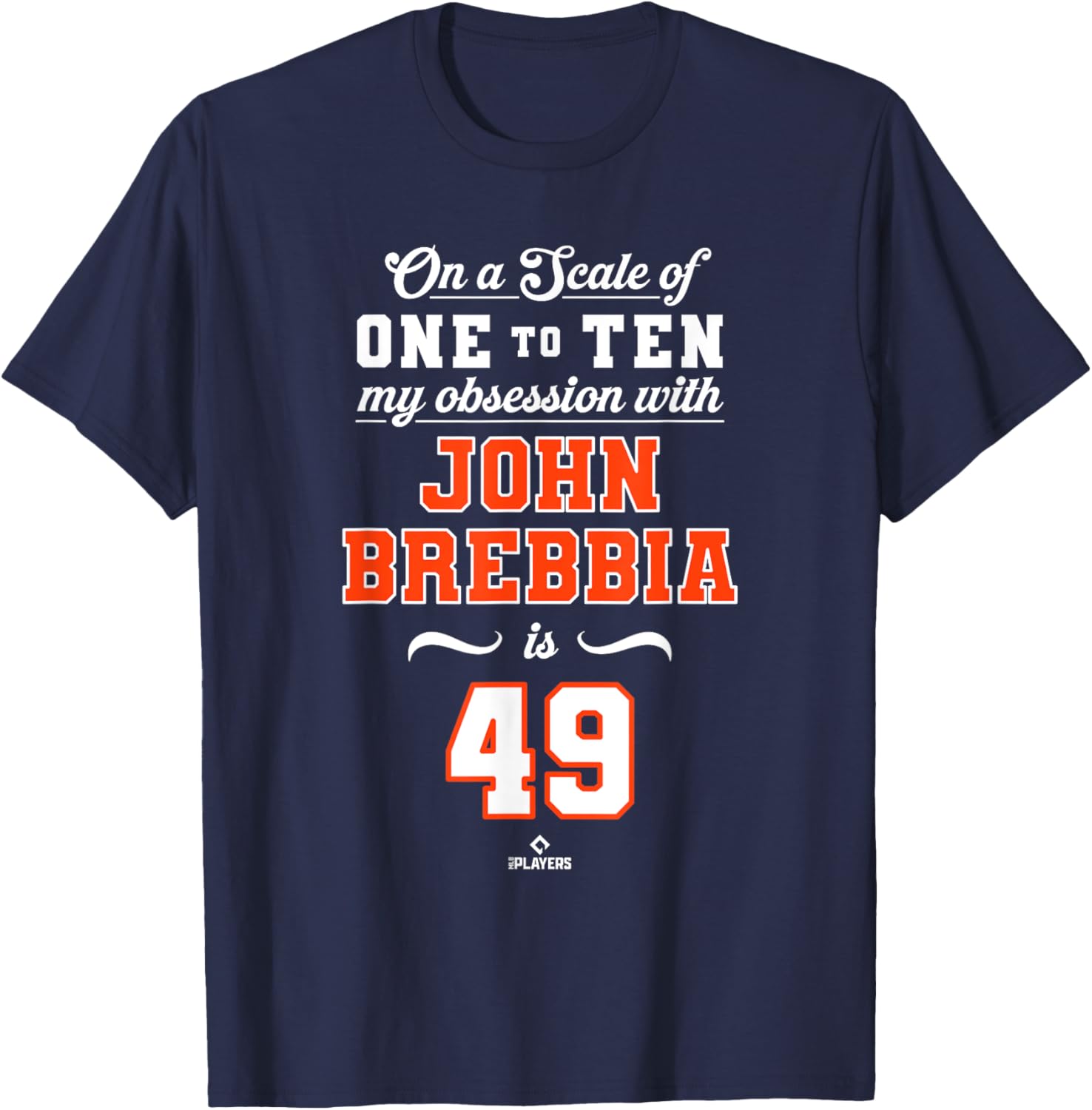 Obsession John Brebbia 49 Detroit MLBPA T-Shirt for Sports Fans - 1