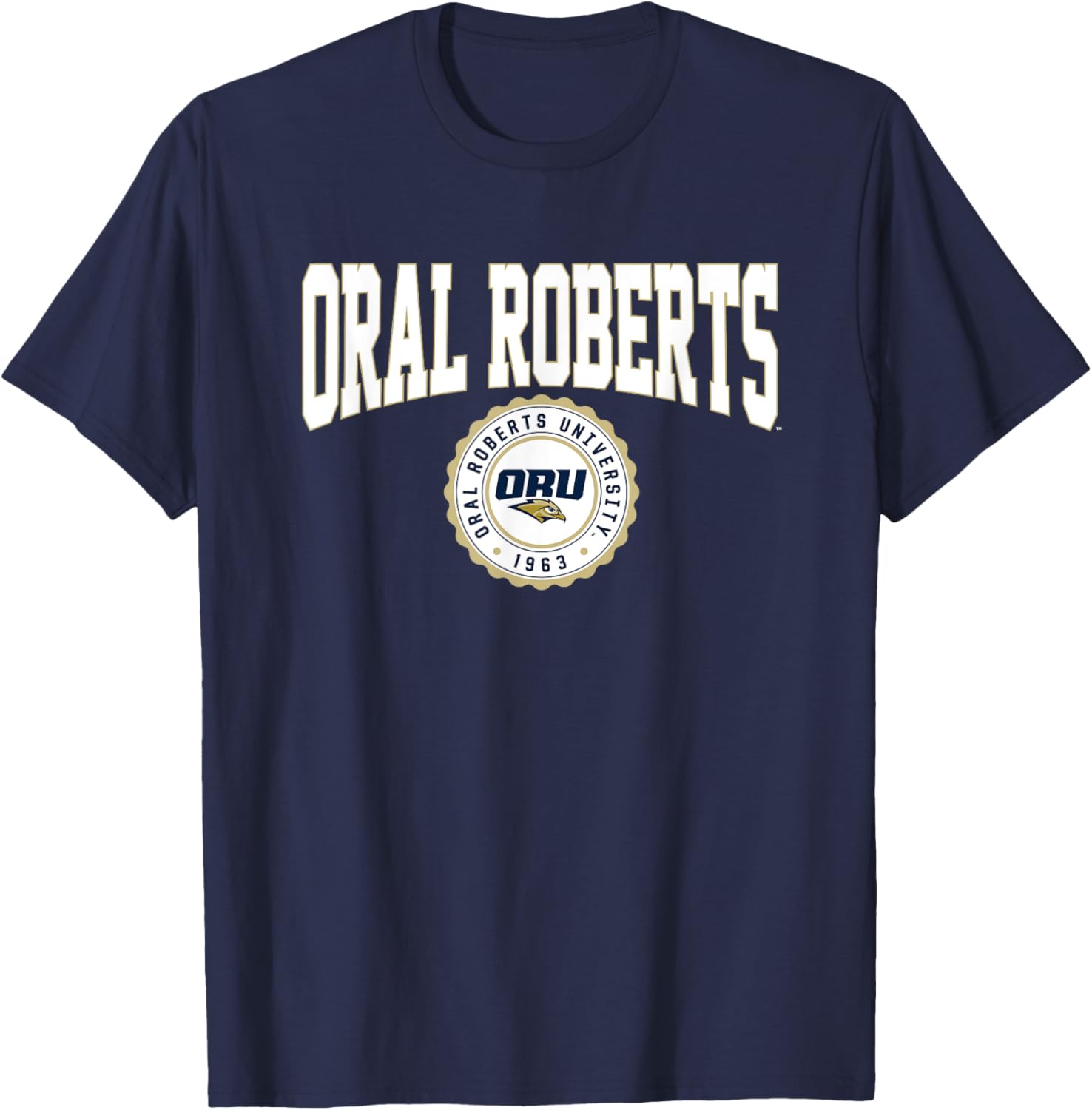 Oral Roberts University Golden Eagles Collegiate Seal T-Shirt for Fans - 1