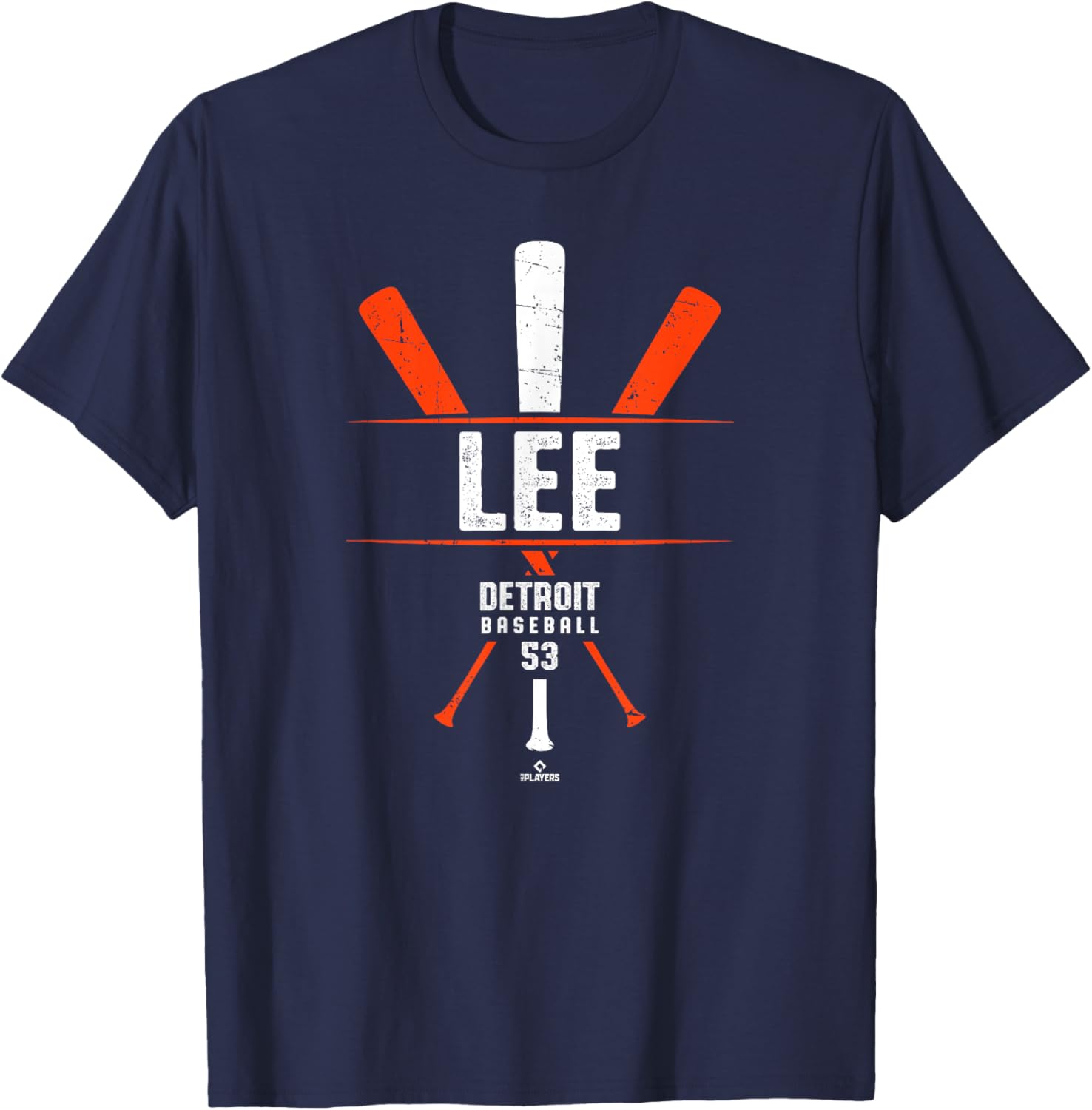 Vintage Detroit Baseball T-Shirt Gameday Chase Lee Baseball Bat Design - 5