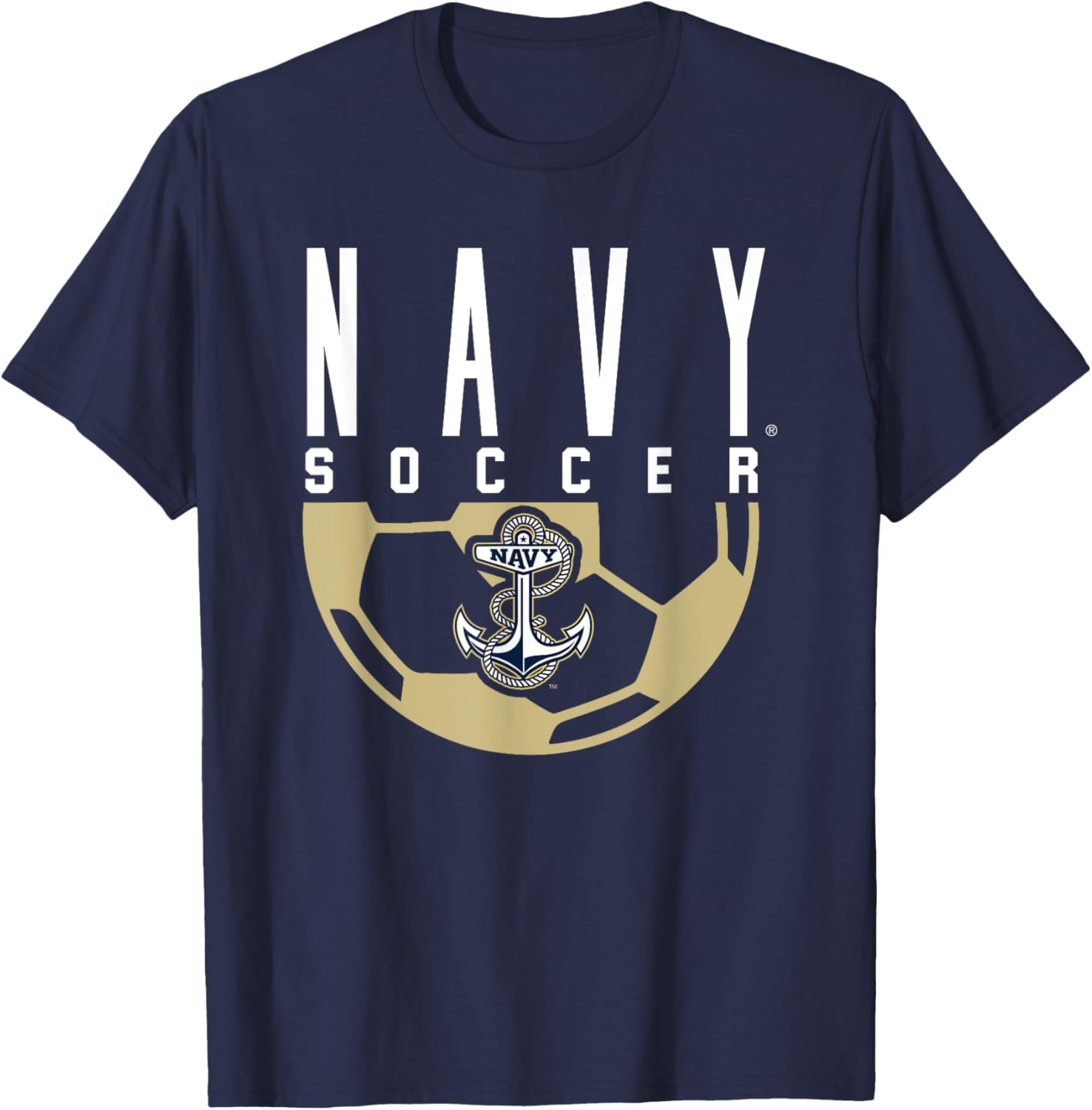 US Naval Academy Midshipmen Soccer Arch T-Shirt for Fans and Alumni - 1