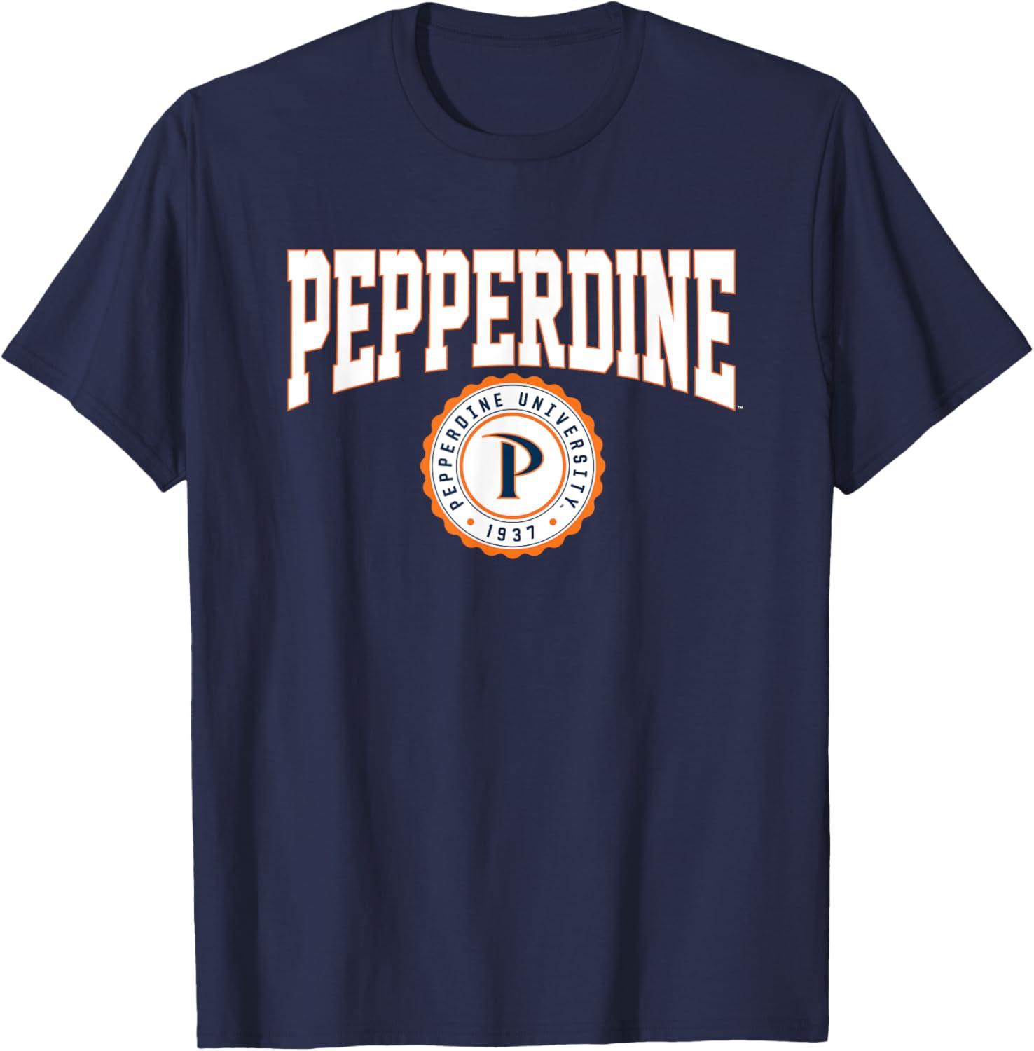 Pepperdine University Waves Collegiate Seal T-Shirt for Sports Lovers - 1