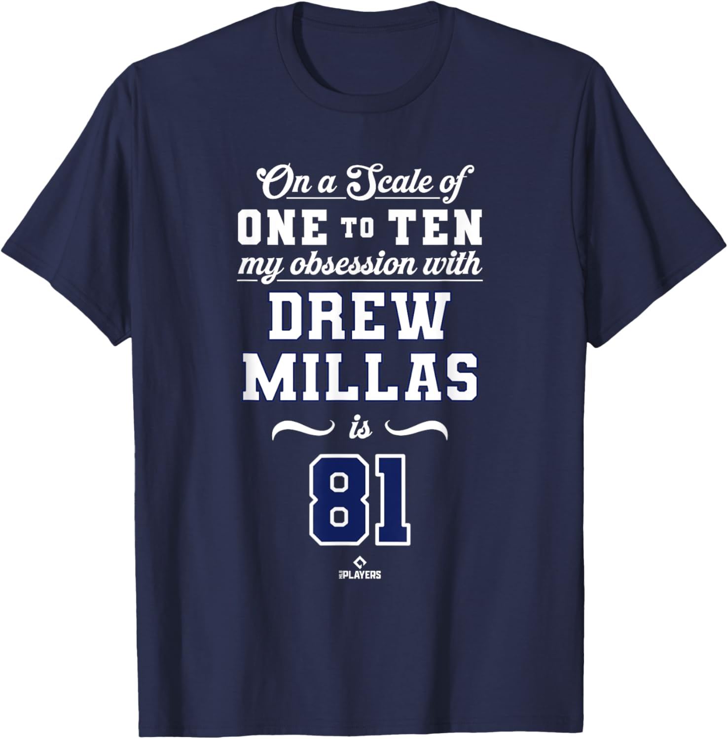Obsession Drew Millas 81 Washington MLBPA T-Shirt for Fans and Collectors - 3