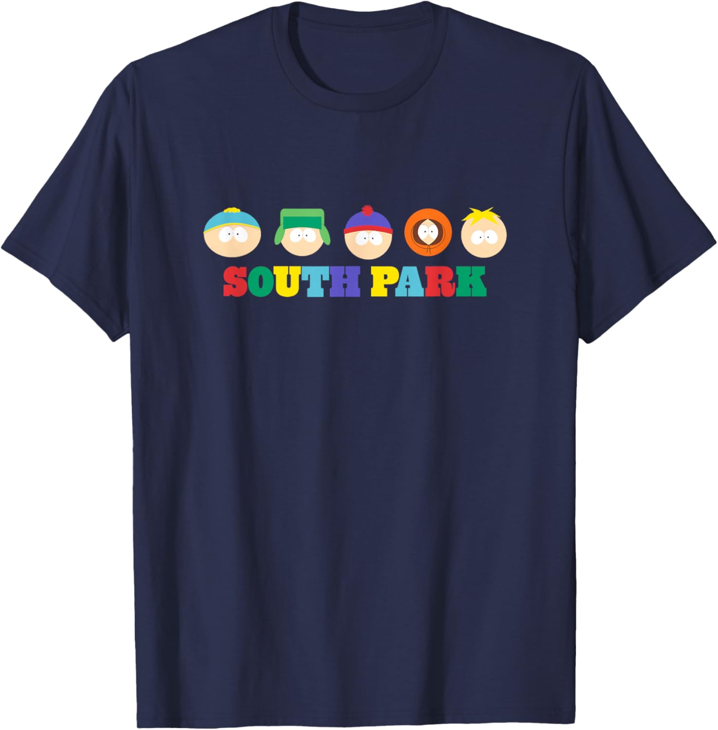 South Park Colorful Floating Heads T-Shirt for Fun Group Style - 6