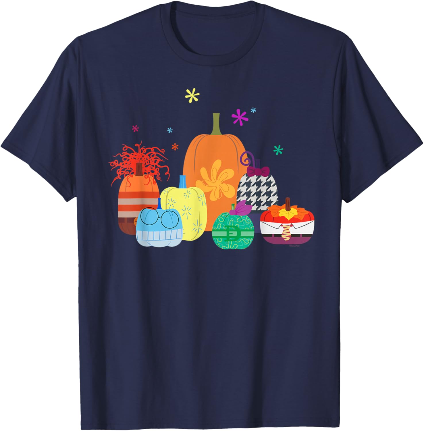 Disney Pixar Inside Out 2 Halloween Pumpkin Group T-Shirt for Fun Celebrations - 24