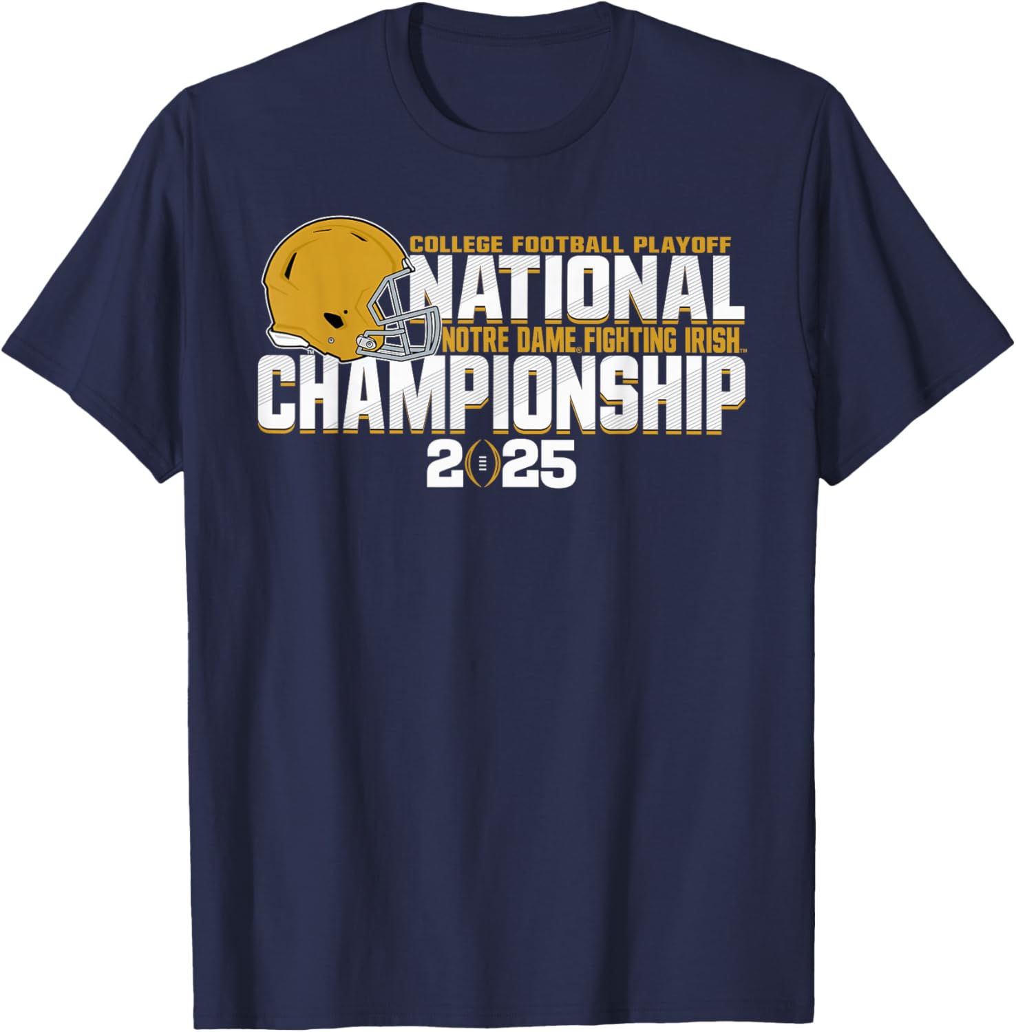 Notre Dame Fighting Irish Classic Blue T-Shirt Unisex Adult Size Small - 1