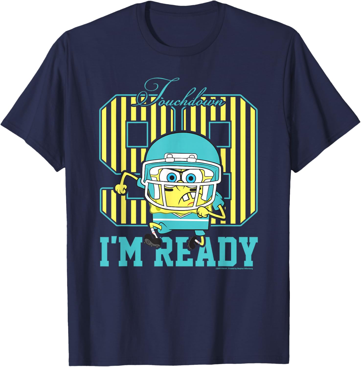 SpongeBob SquarePants Retro Touchdown T-Shirt for Fun Fashion Lovers - 8