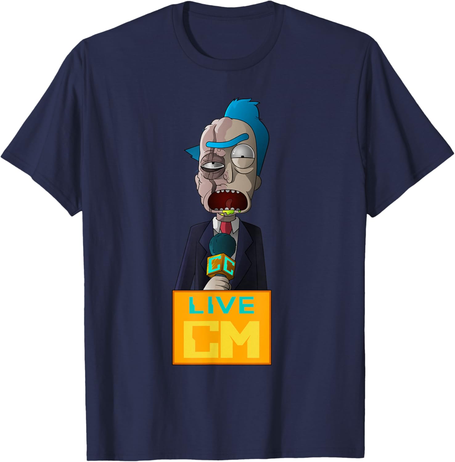 Rick and Morty Reporter Rick 0716-C T-Shirt for Fans and Collectors - 4
