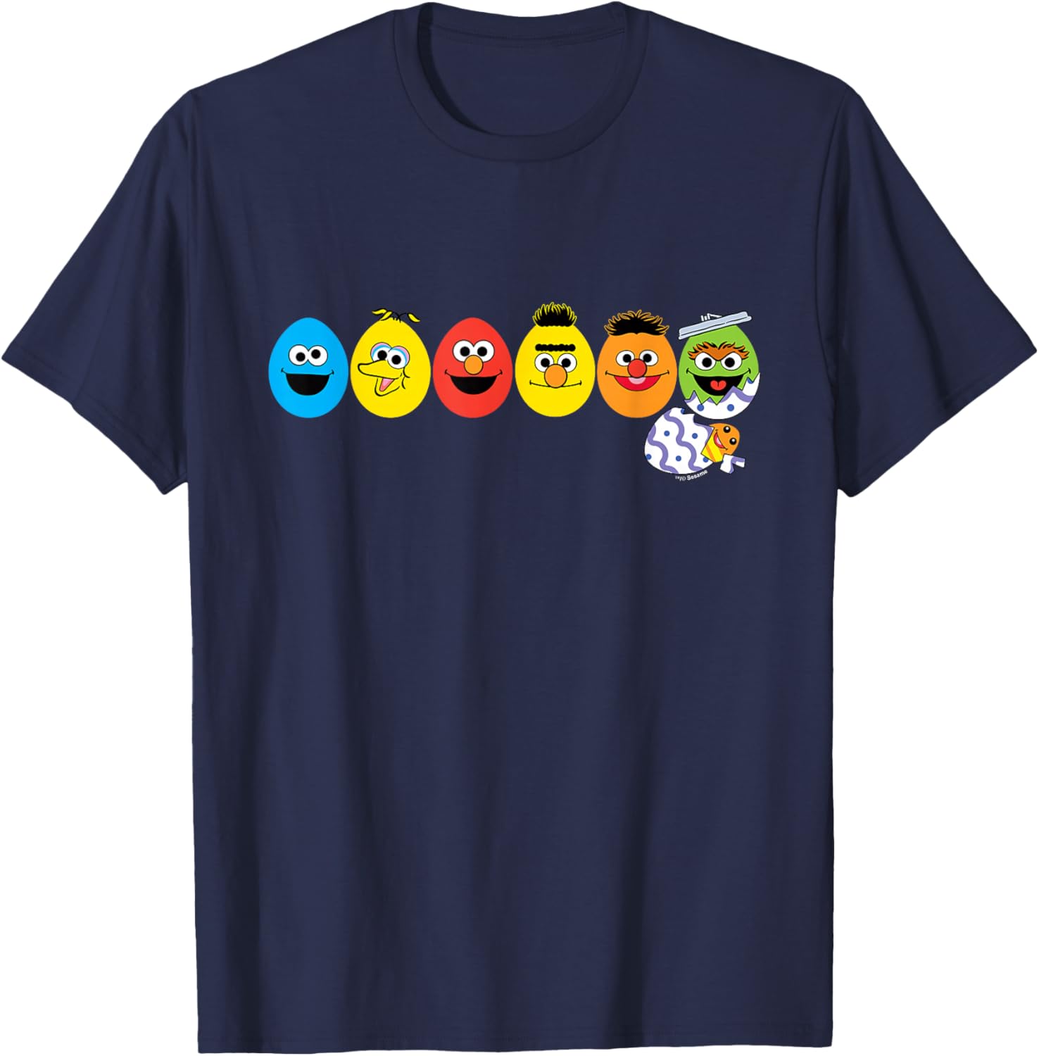 Sesame Street Easter Eggs Characters T-Shirt for Kids and Adults - 6