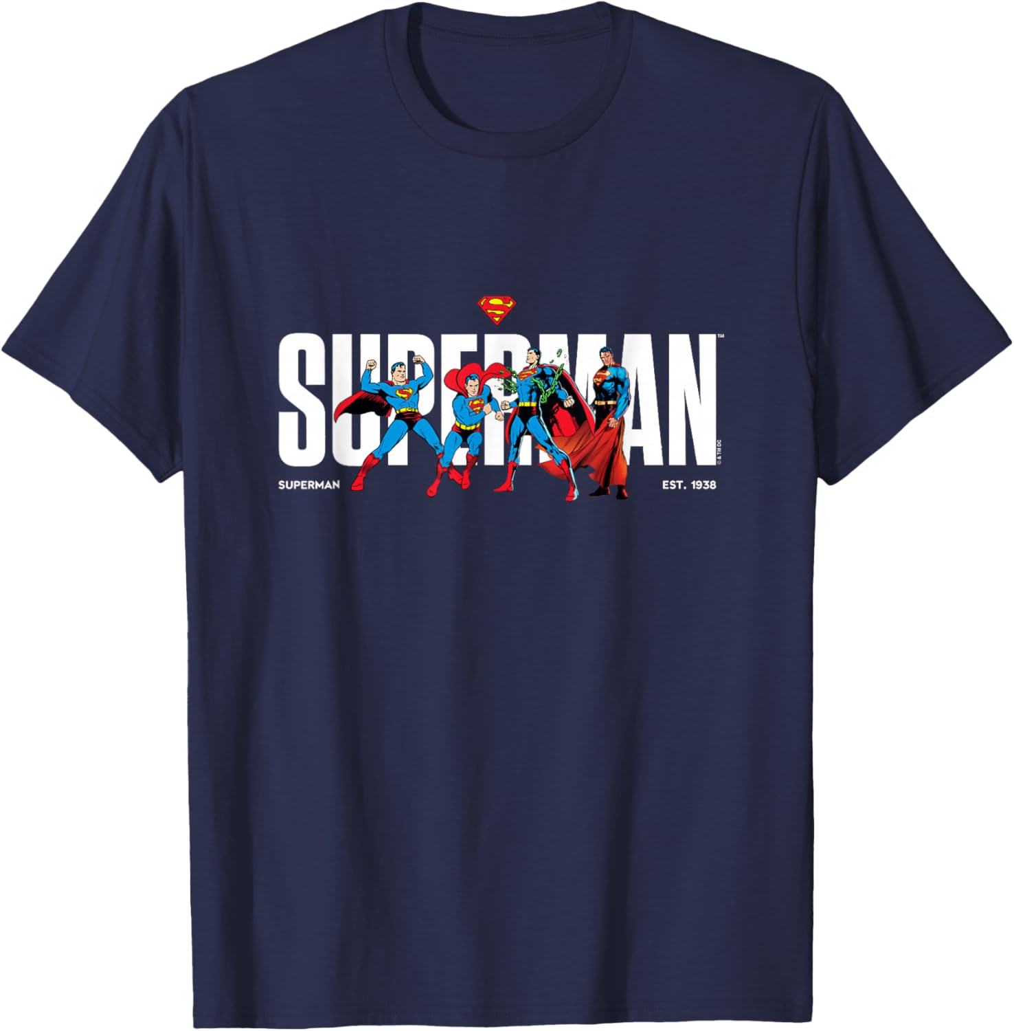 Superman T-Shirt Celebrating DC Comics History Since 1938 for Fans - 5