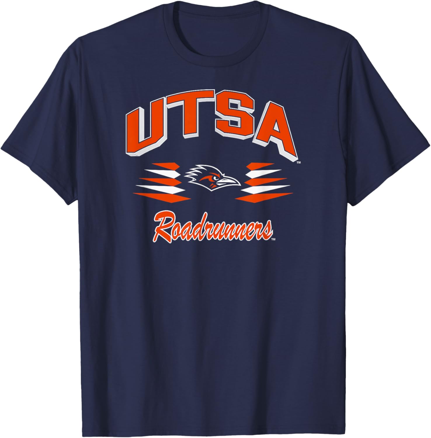 Texas San Antonio Roadrunners Navy T-Shirt Retro Diamond Design for Fans - 1