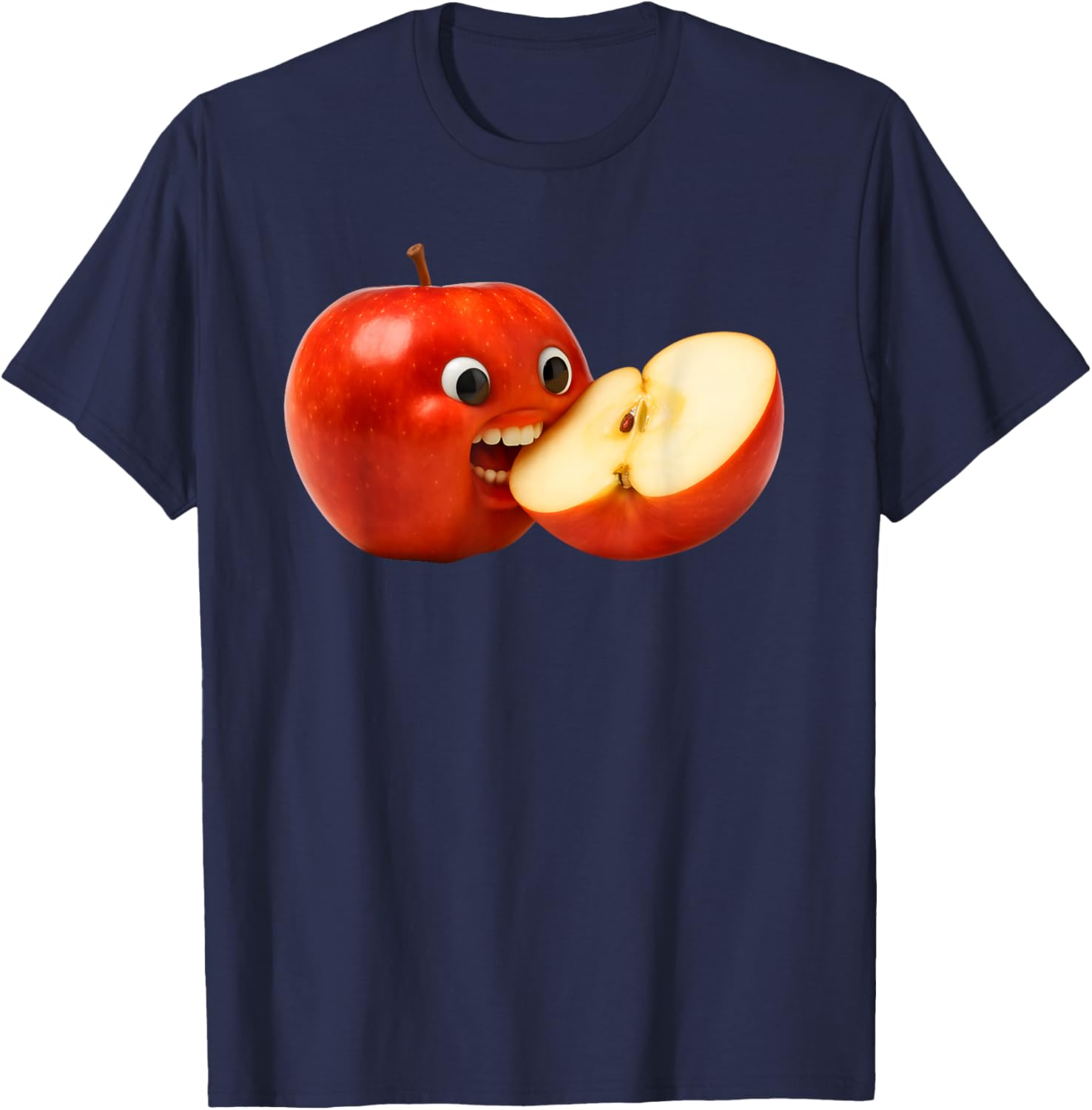Niche Fruits Apple Meme T-Shirt for Fun-Loving Fruit Enthusiasts - 1