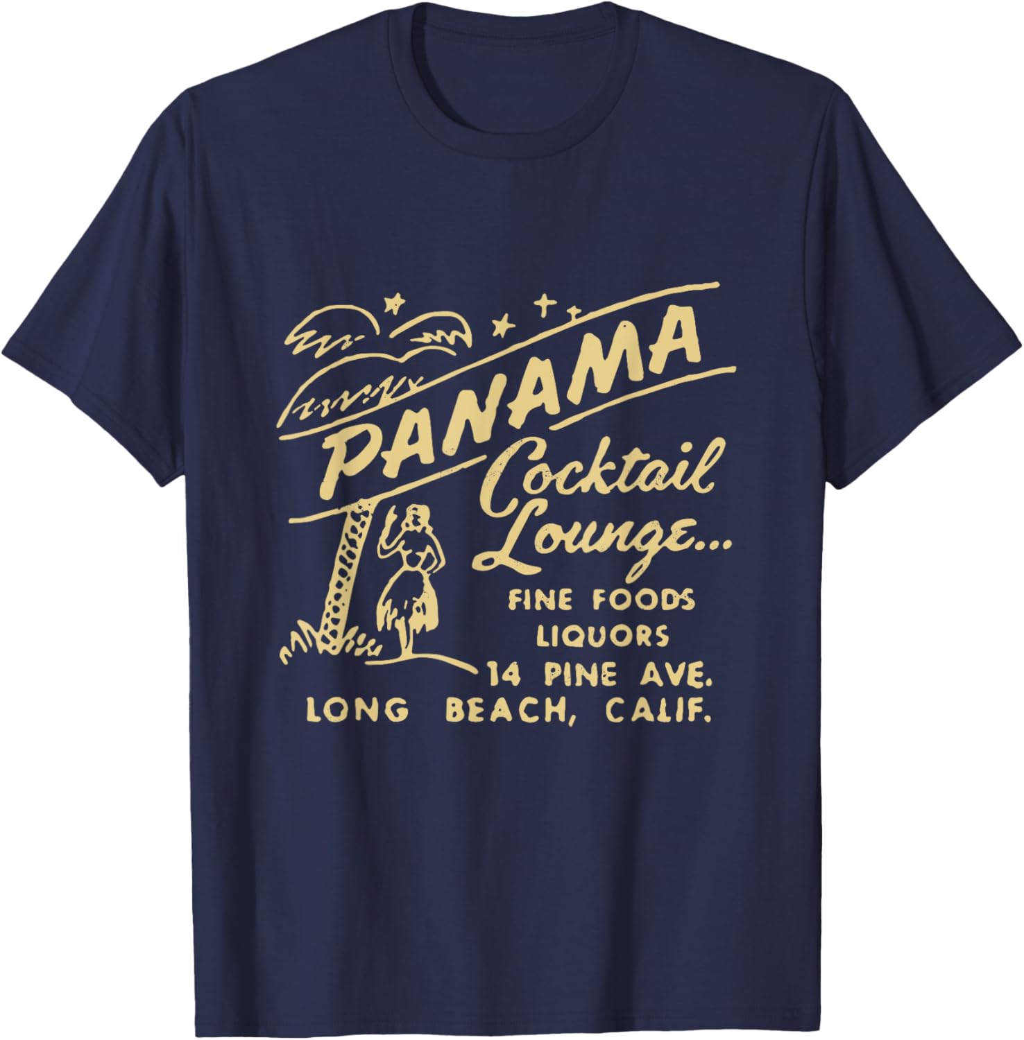 Panama Cocktail Lounge Unisex T-Shirt for Men and Women in Long Beach CA - 10
