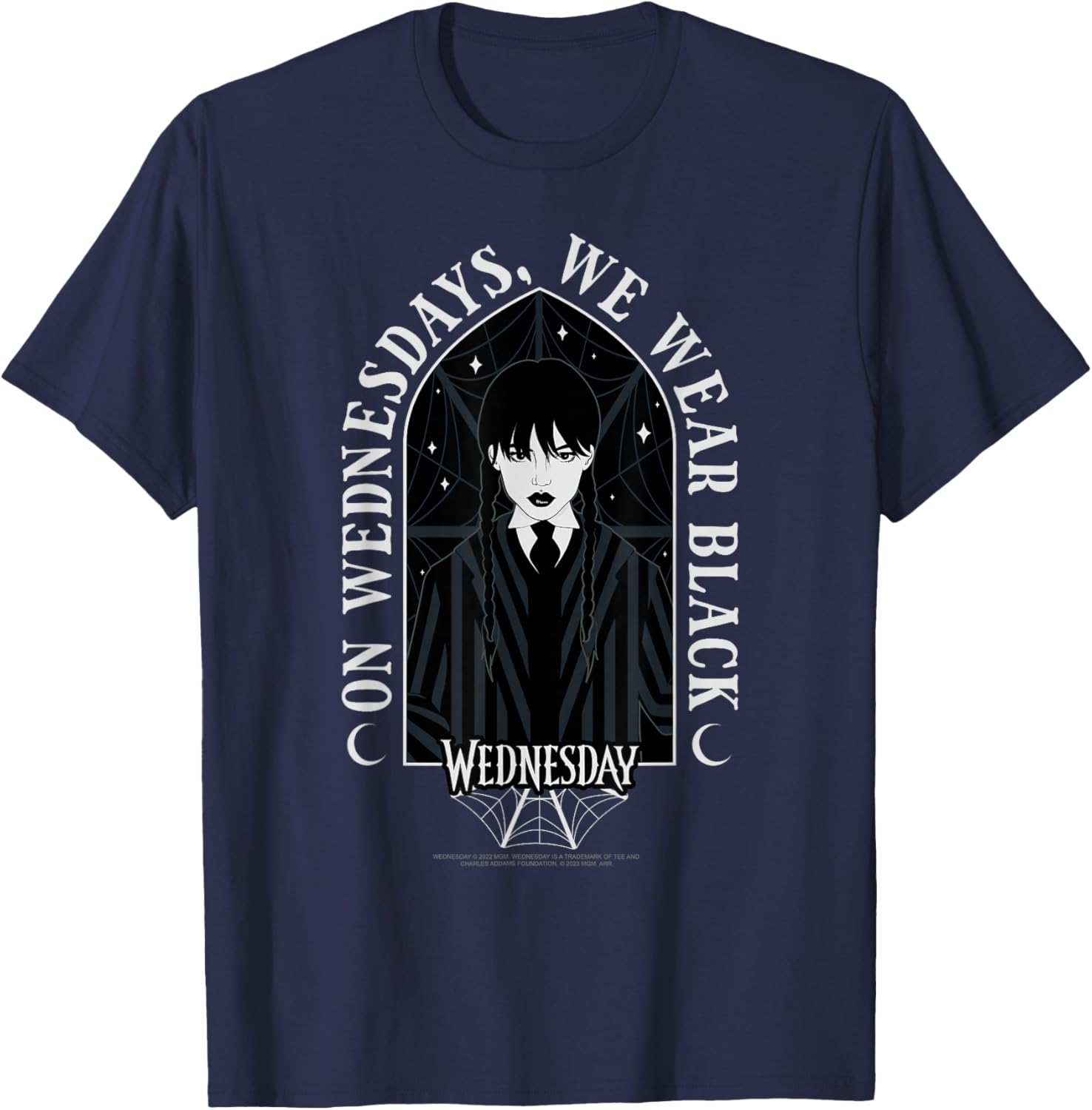 Wednesday On Wednesdays We Wear Black Goth T-Shirt for Stylish Looks - 4