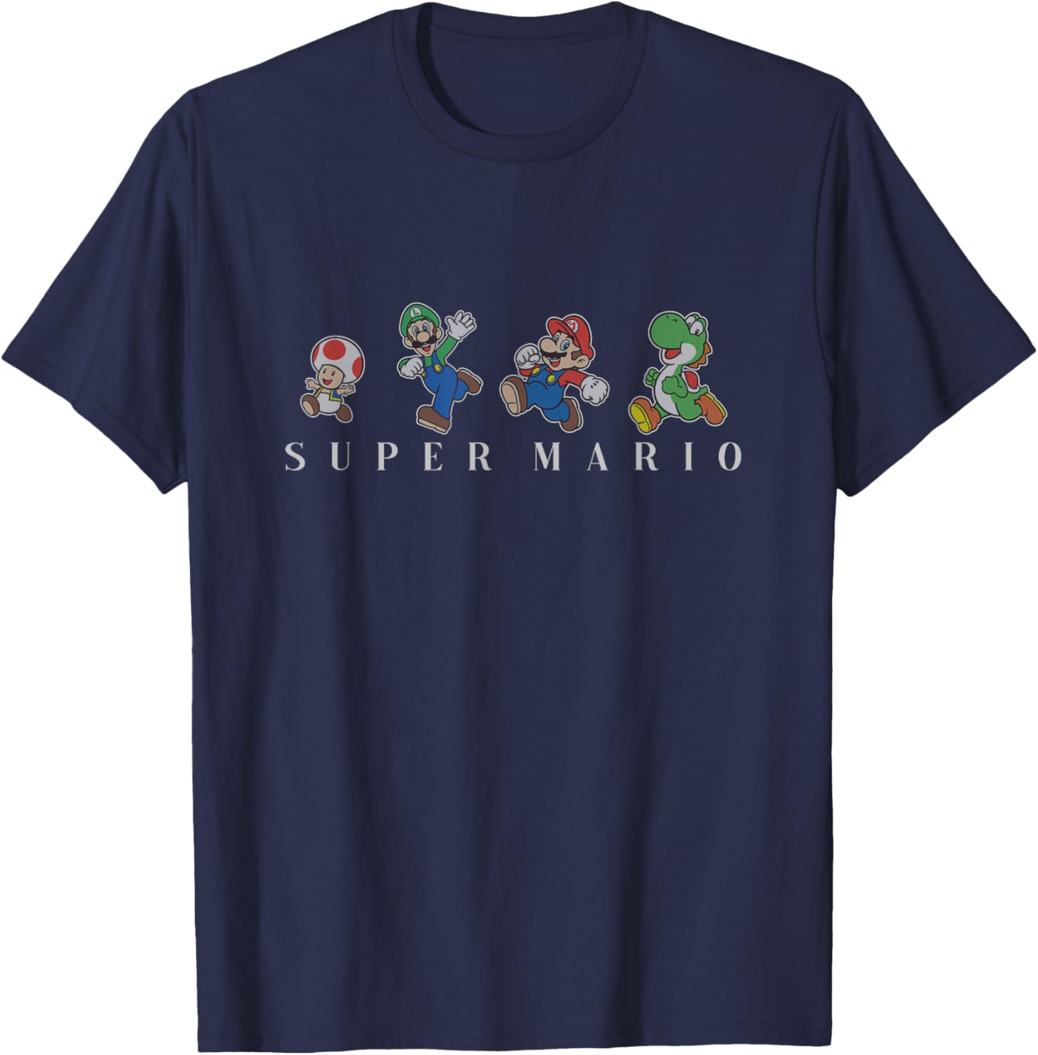 Super Mario Character Line Up T-Shirt for Gaming Fans and Collectors - 4