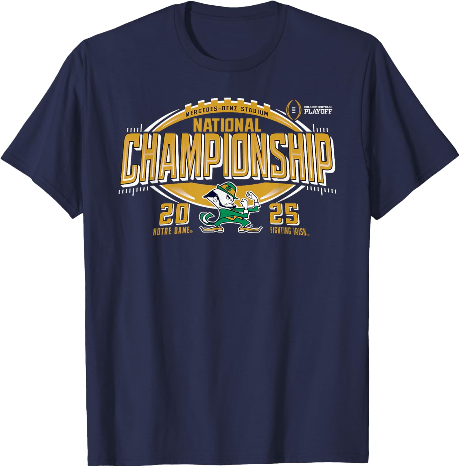 Notre Dame Fighting Irish 2025 National Championship Icon T-Shirt - 1