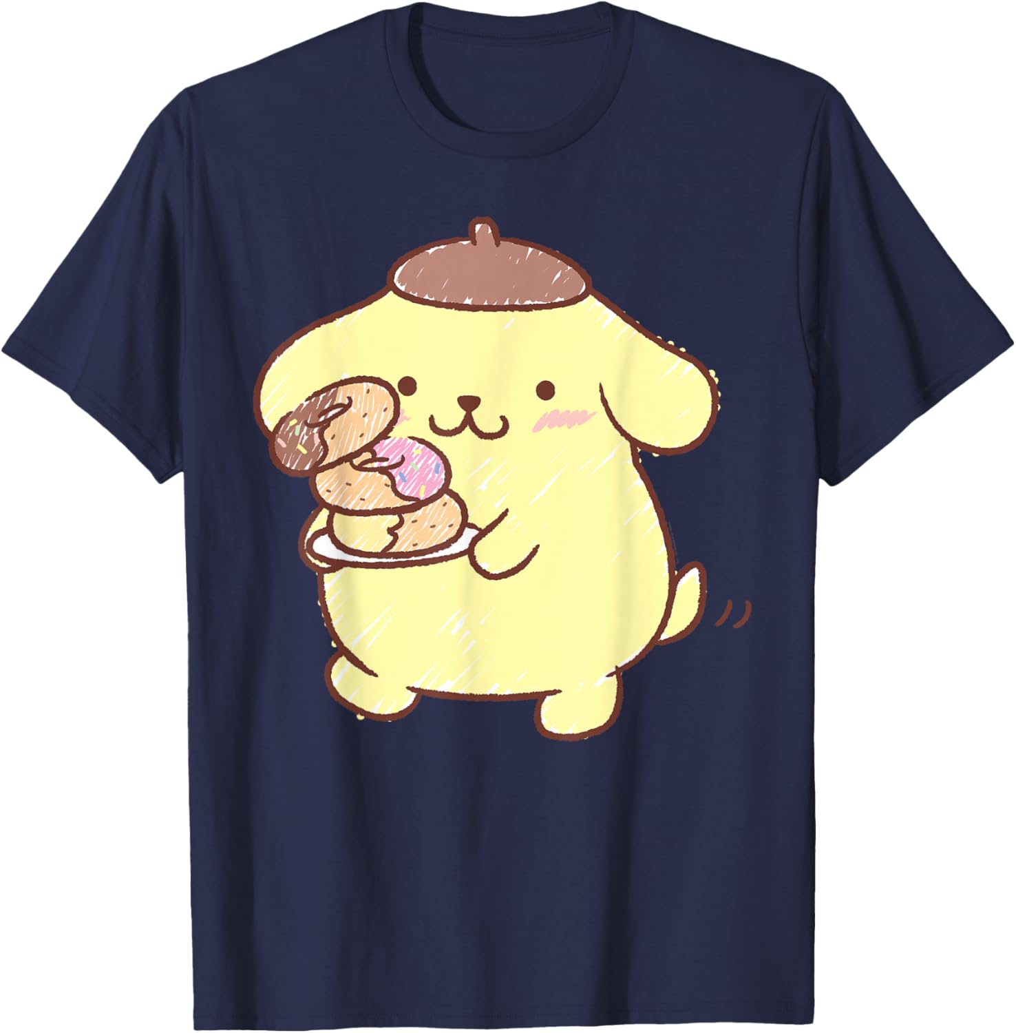 Pompompurin Donuts T-Shirt Cute & Comfy Clothing for Fans - 16