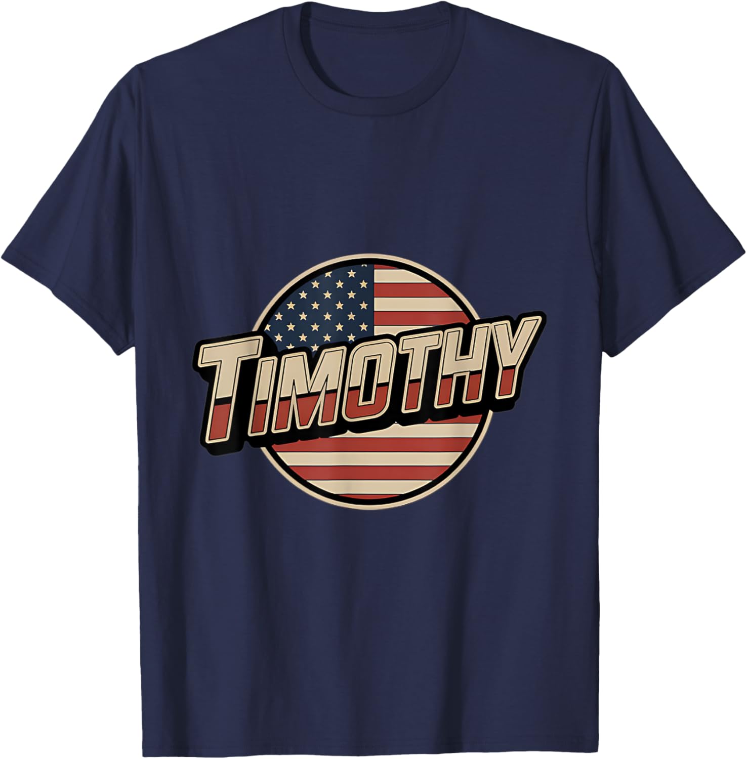 Personalized TIMOTHY USA Flag T-Shirt for Patriotic Americans - 10