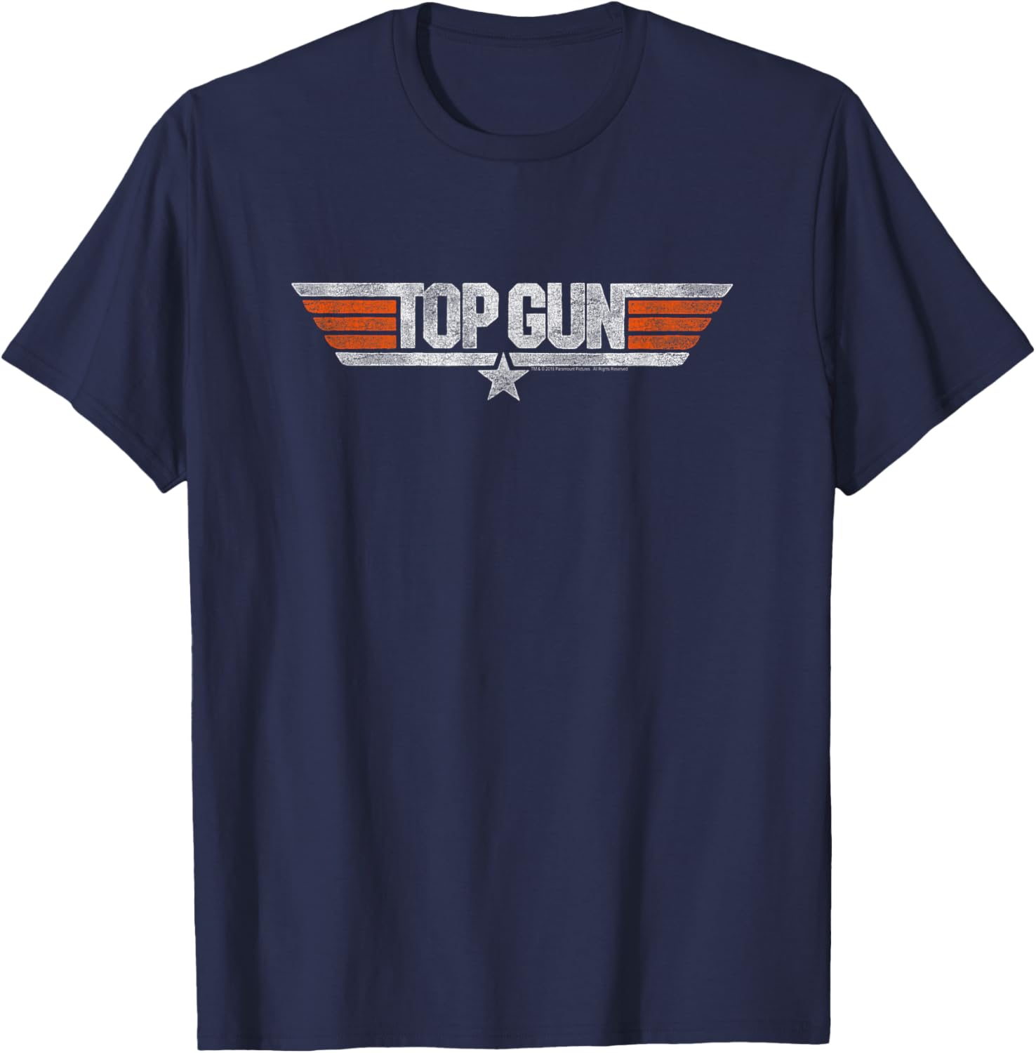 Top Gun Distressed Logo T-Shirt - Stylish Casual Tee for Fans - 2