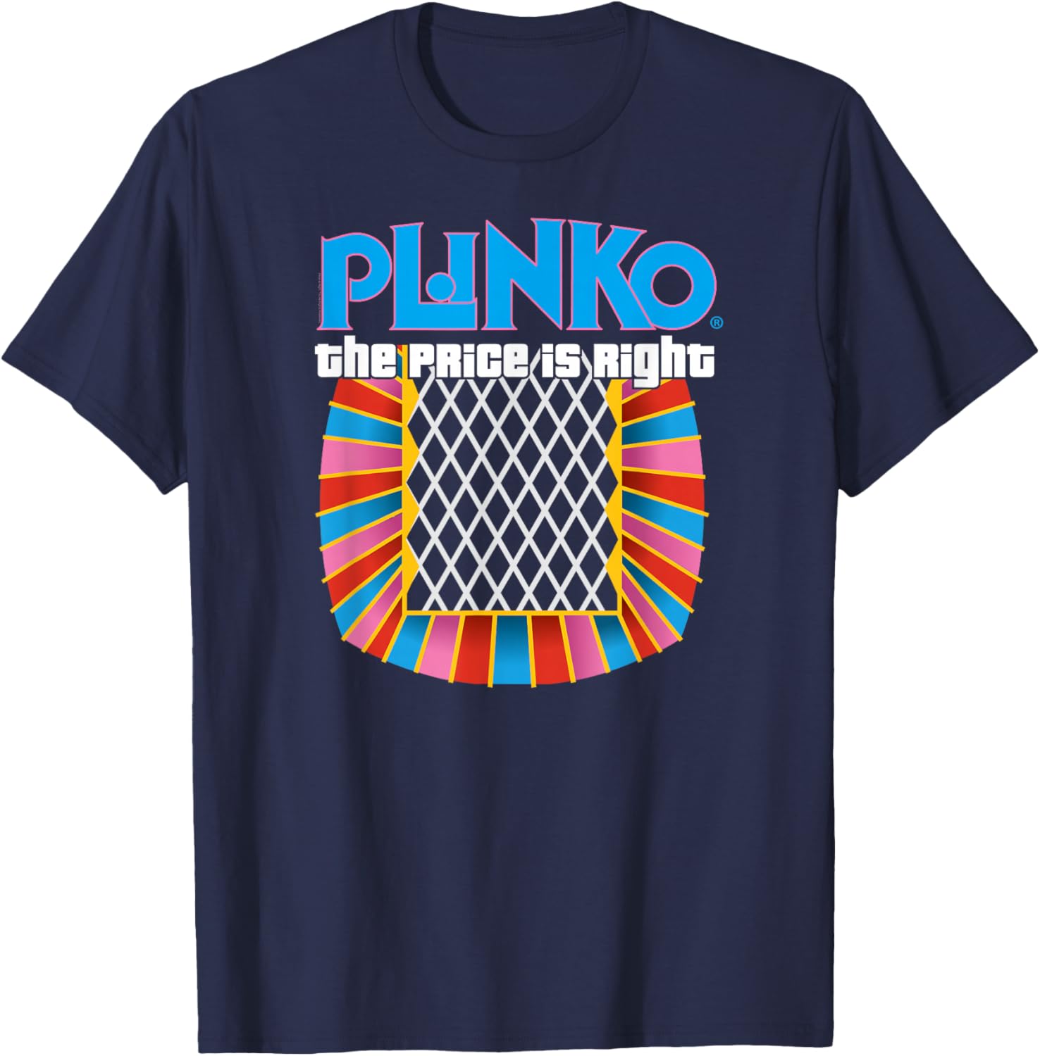 Price is Right Unisex Adults Black Plinko T-Shirt for Fun Game Lovers - 12