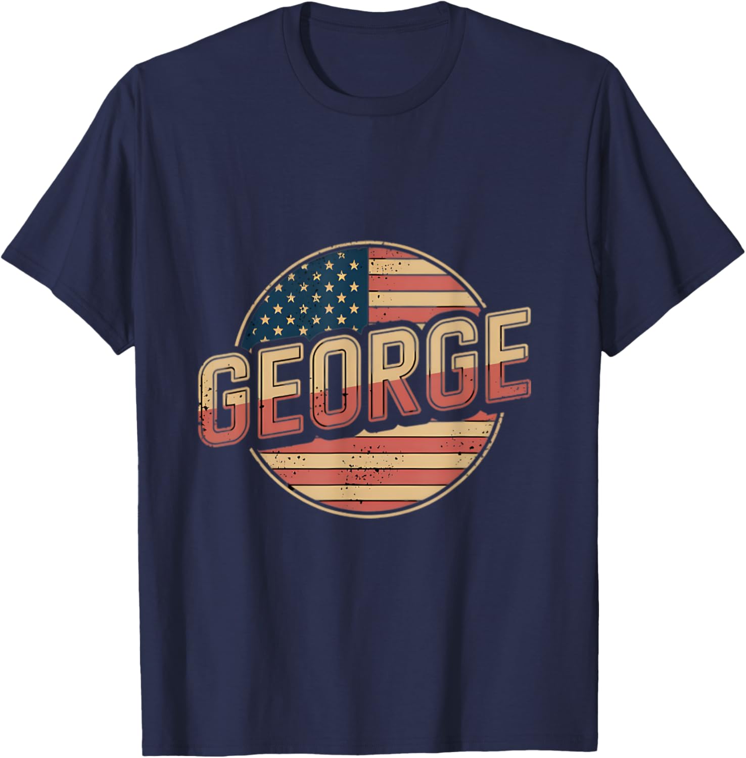 Personalized GEORGE USA Flag T-Shirt for Patriotic Style and Comfort - 11