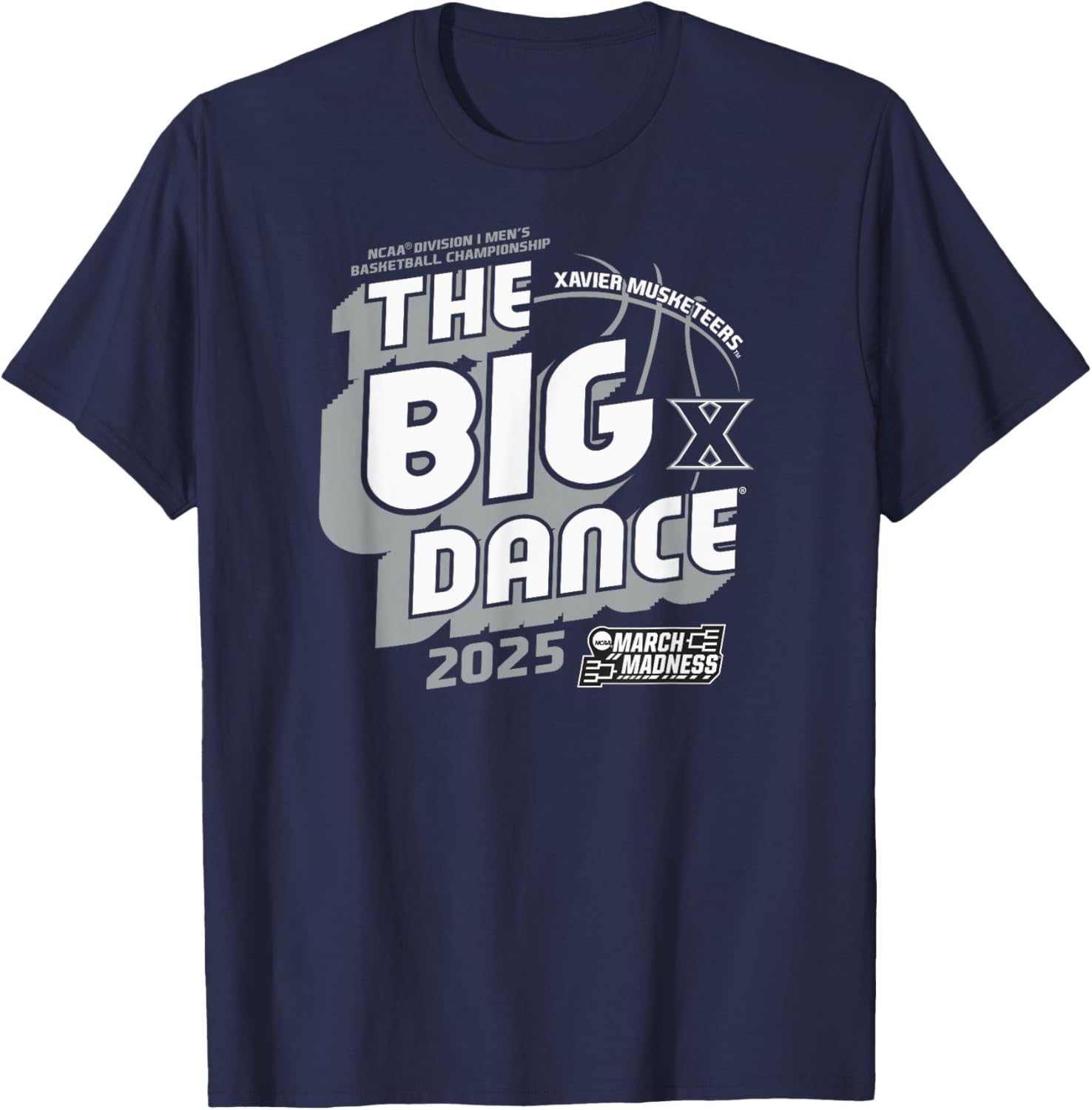 Xavier Musketeers Men's March Madness 2025 Basketball T-Shirt - 1